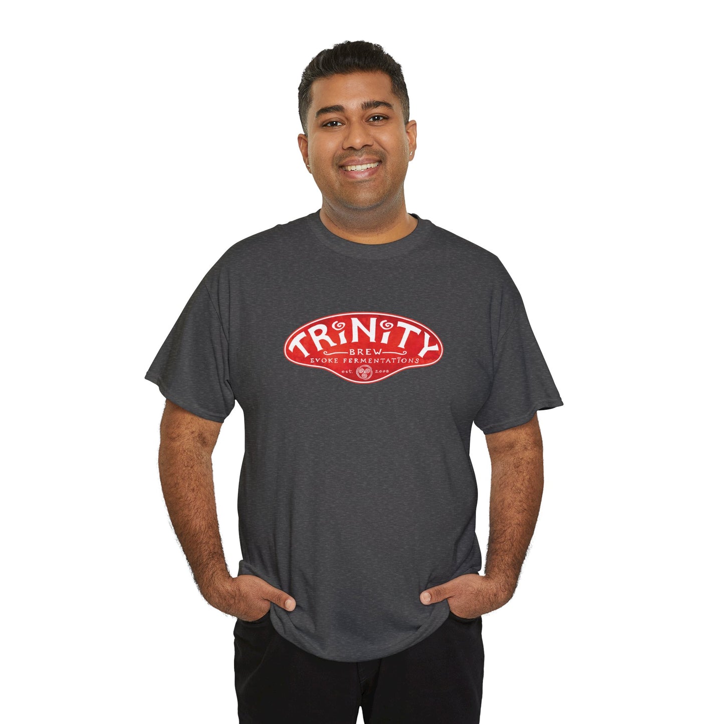 TRiNiTY Classic Logo RED - Unisex Heavy Cotton Tee