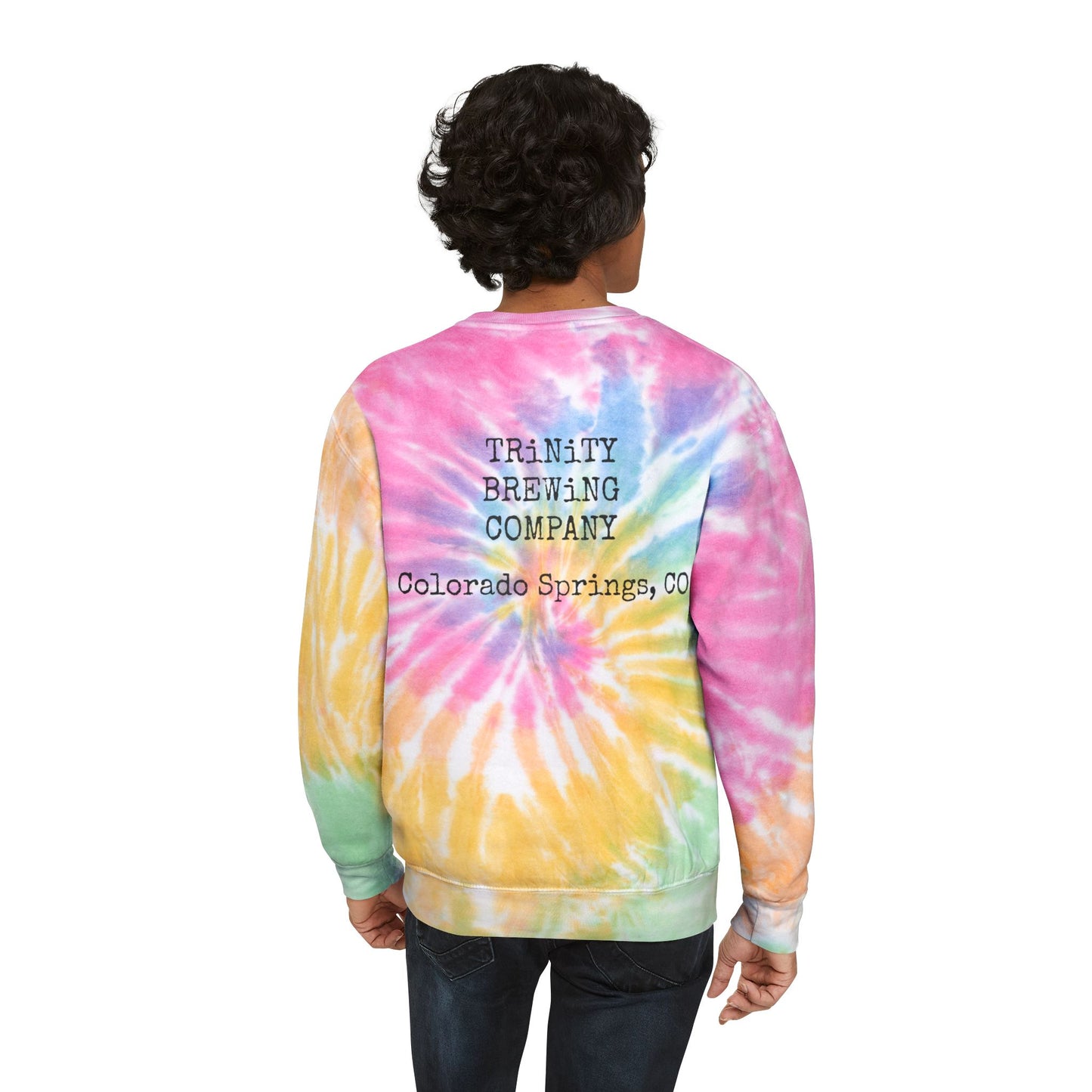 TRiNiTY Sour Series/ Golden Acid Trip - Unisex Tie-Dye Sweatshirt