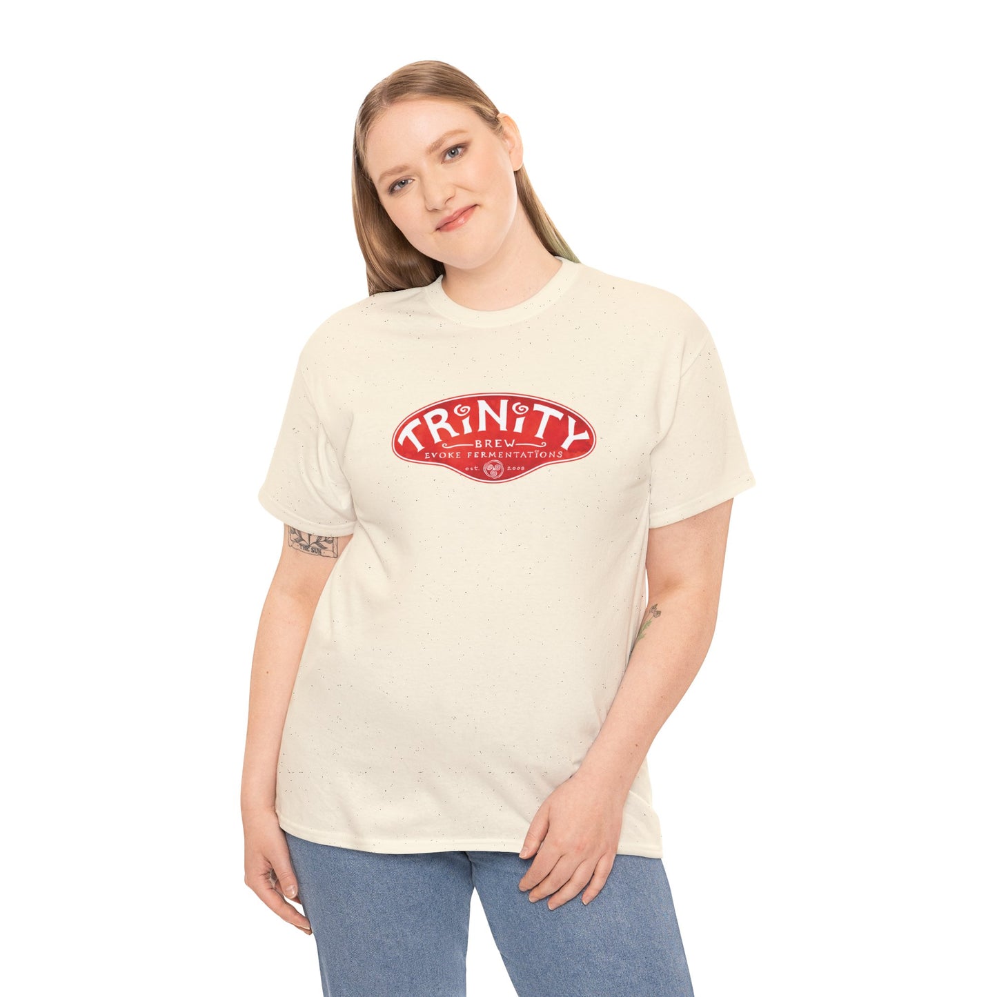 TRiNiTY Classic Logo RED - Unisex Heavy Cotton Tee