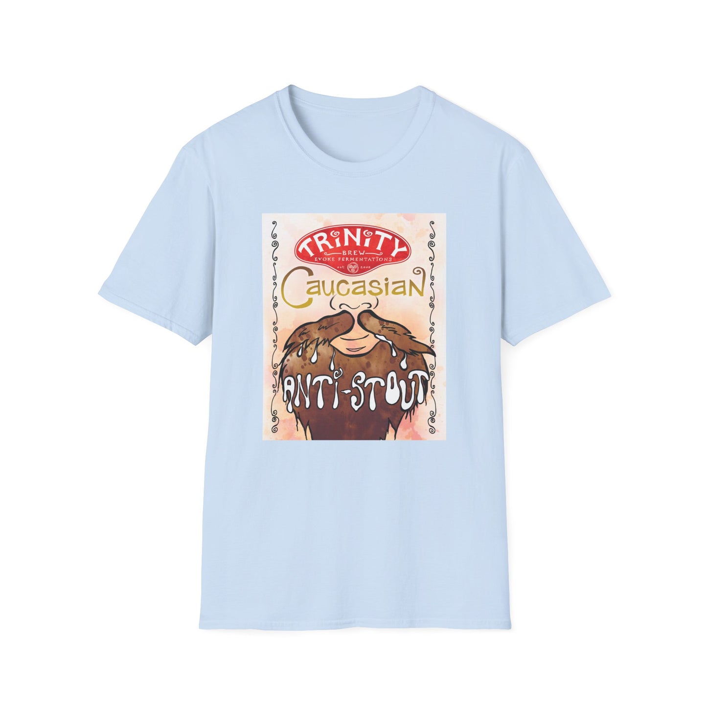 TRiNiTY Caucasian Anti-Stout - Unisex Softstyle T-Shirt