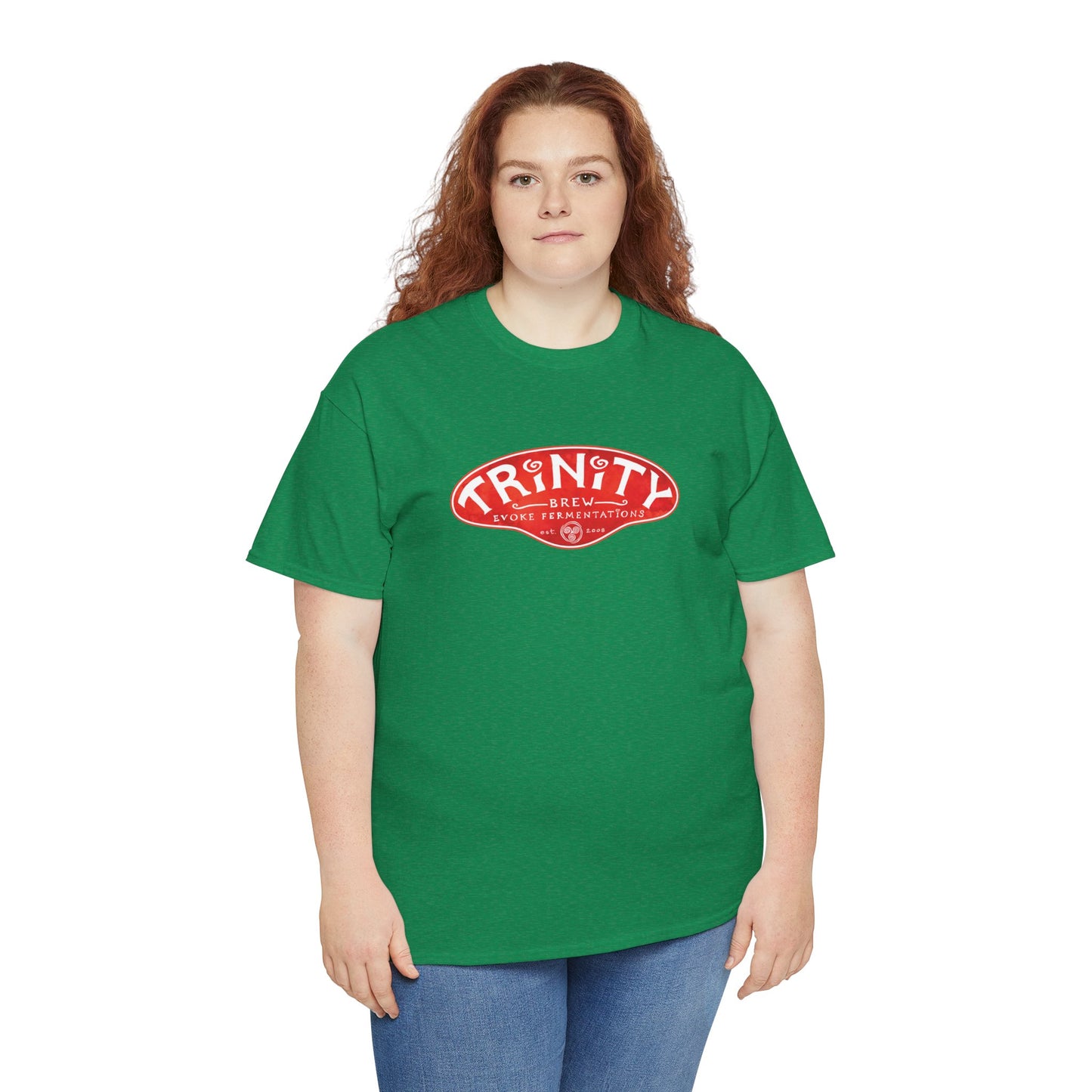 TRiNiTY Classic Logo RED - Unisex Heavy Cotton Tee