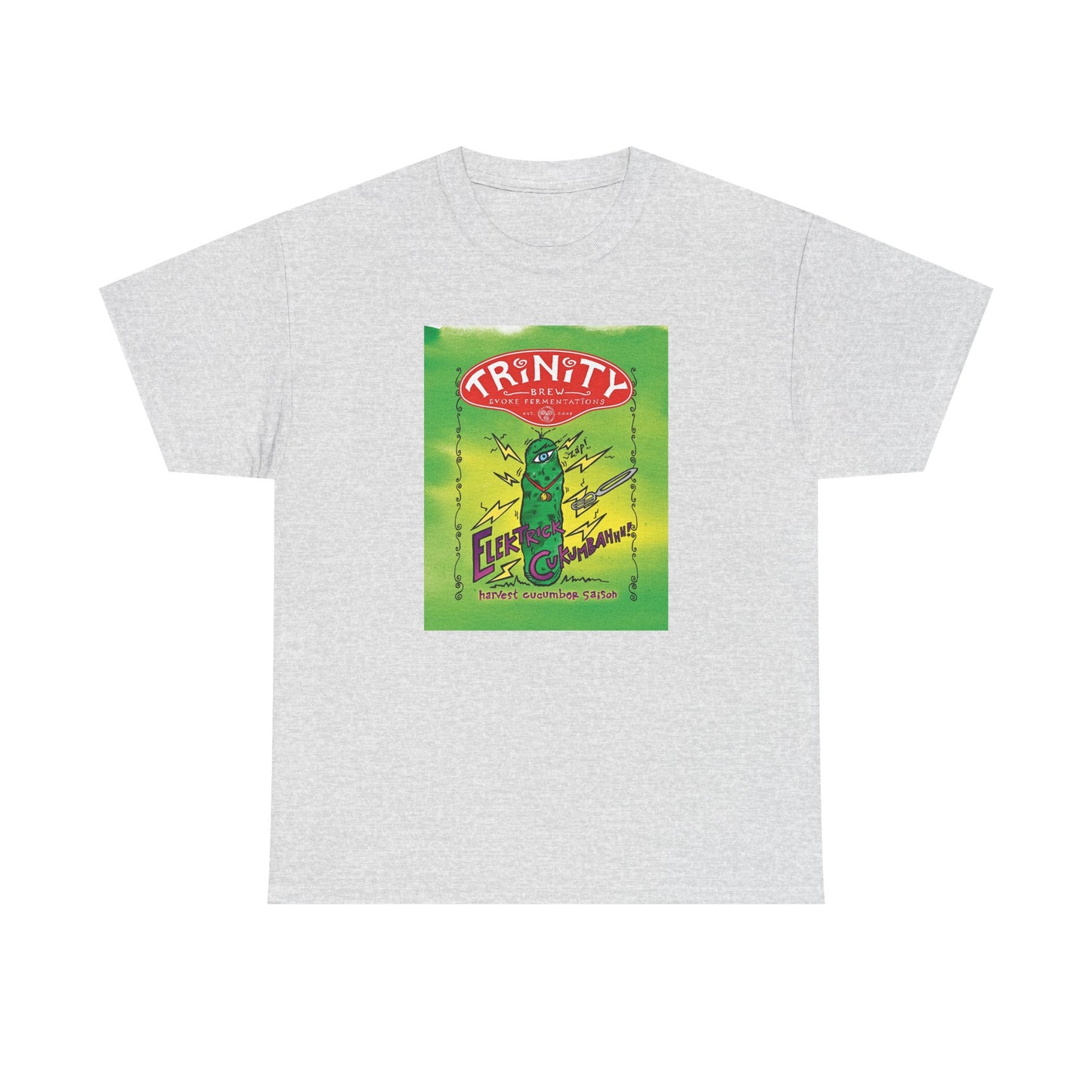 TRiNiTY Electrick Cucumbahh (Lighter Colors) - Unisex Heavy Cotton Tee