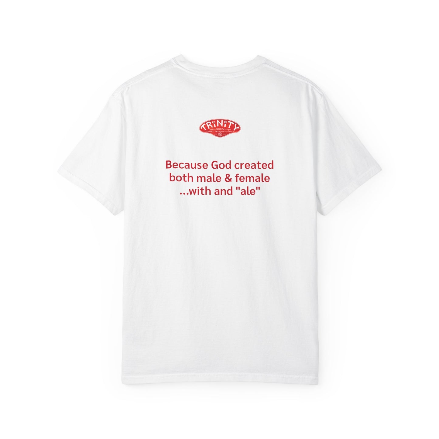 Beer-Themed Unisex Garment-Dyed T-shirt, Funny Beer Gift, Casual Tee for Beer Lovers, Christian Humor Shirt, Perfect for Parties