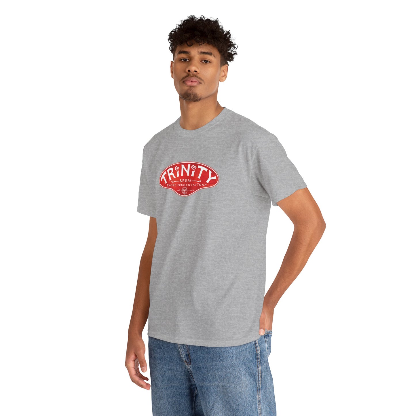 TRiNiTY Classic Logo RED - Unisex Heavy Cotton Tee