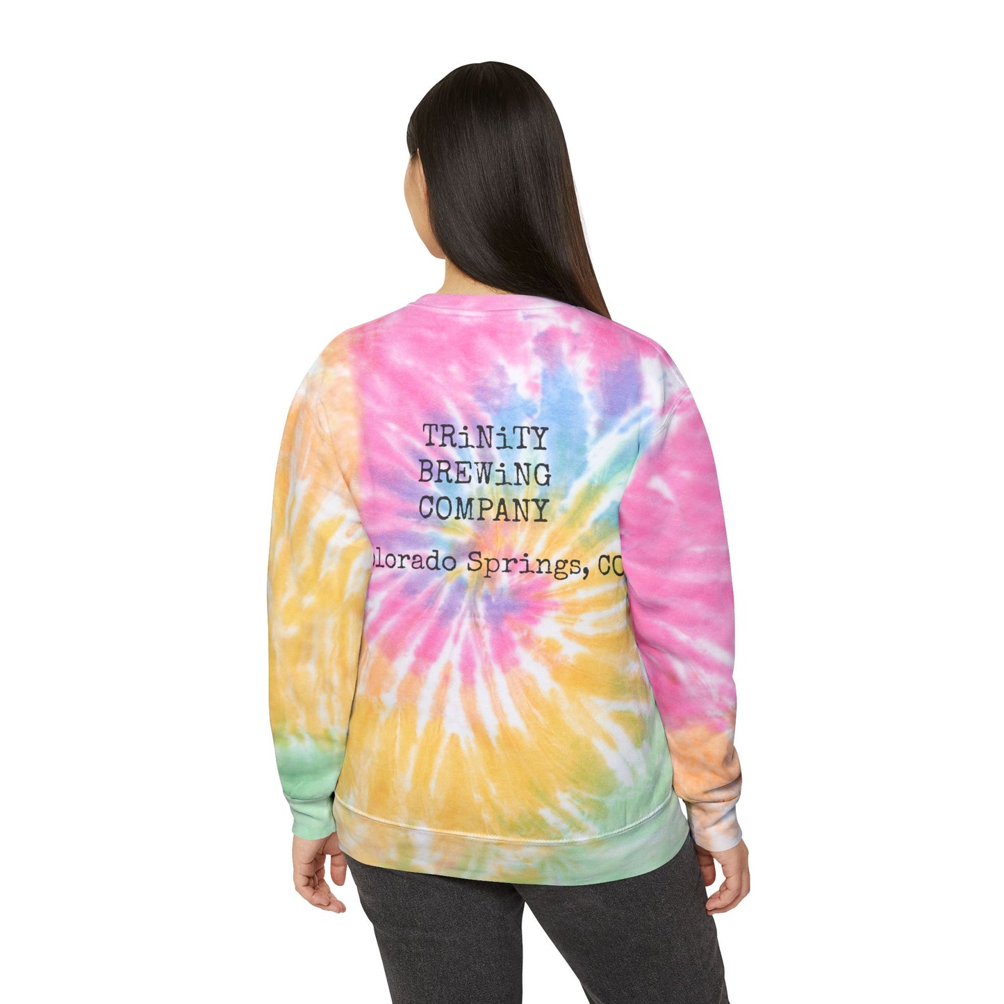TRiNiTY Sour Series/ Golden Acid Trip - Unisex Tie-Dye Sweatshirt