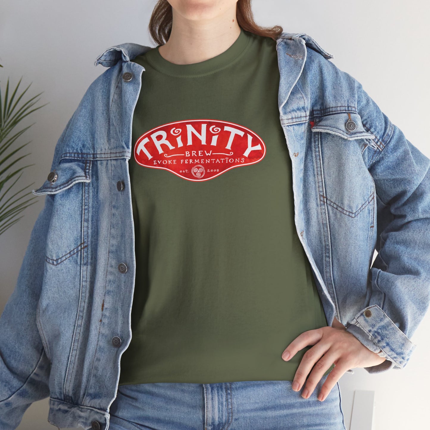 TRiNiTY Classic Logo RED - Unisex Heavy Cotton Tee