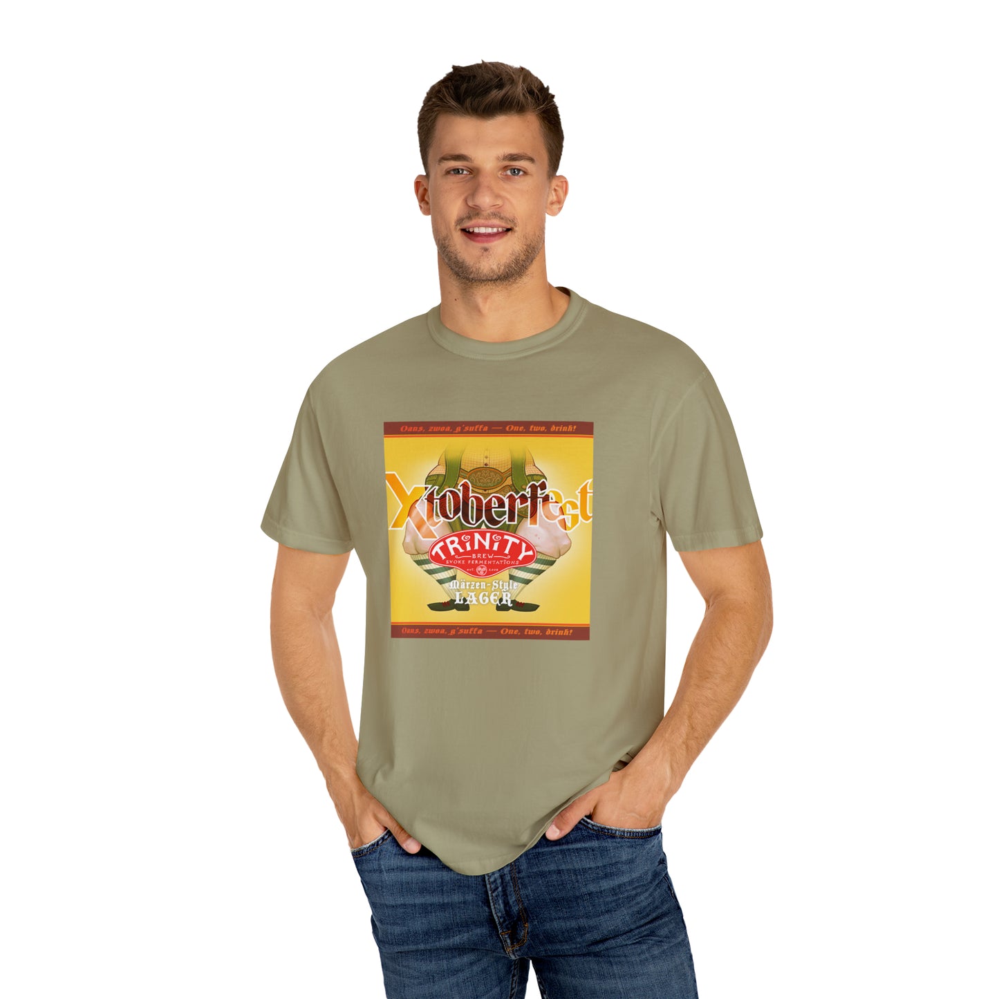 TRiNiTY Xtoberfest! T-Shirt (Lighter Colors) Oktoberfest Bier - Unisex Garment-Dyed T-shirt