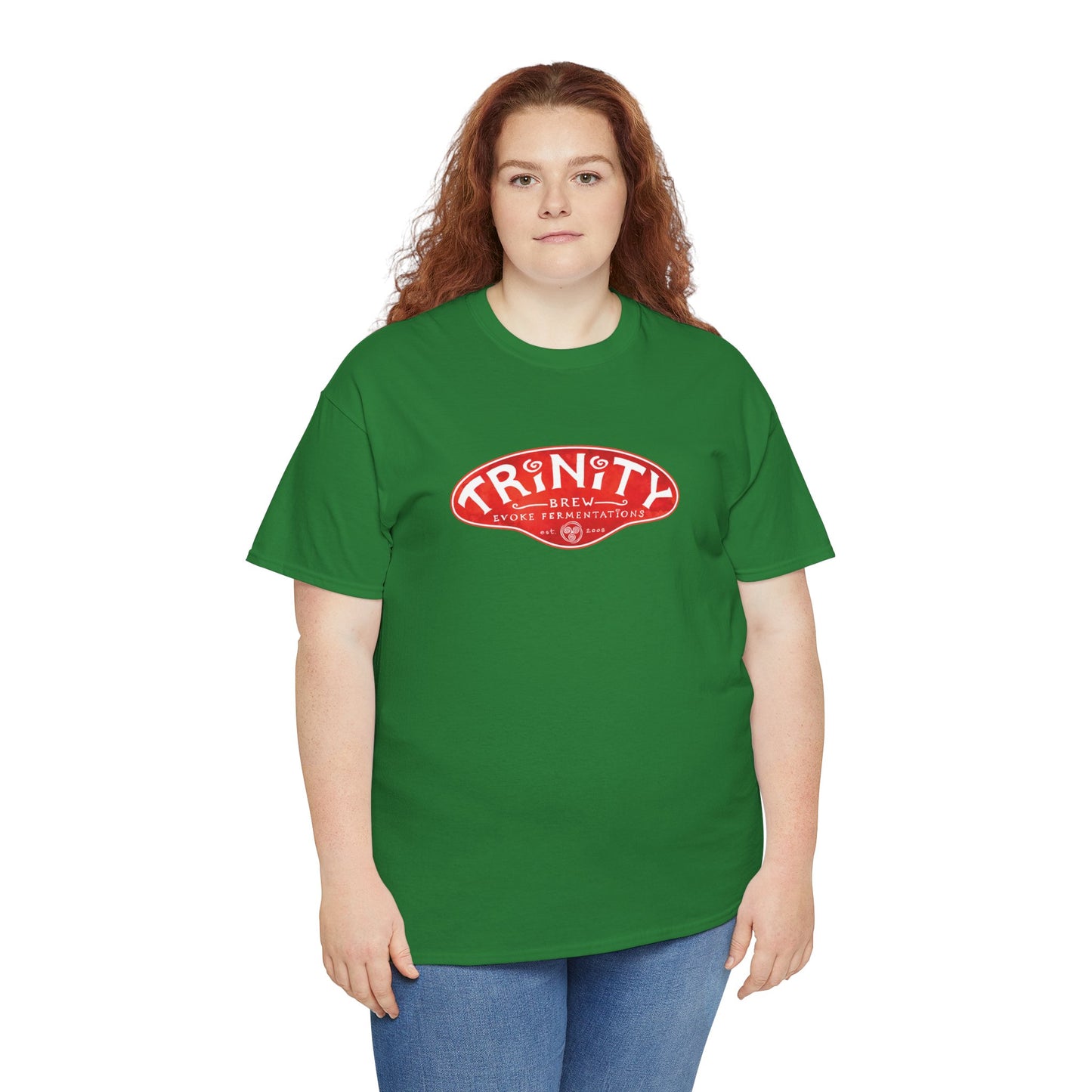 TRiNiTY Classic Logo RED - Unisex Heavy Cotton Tee