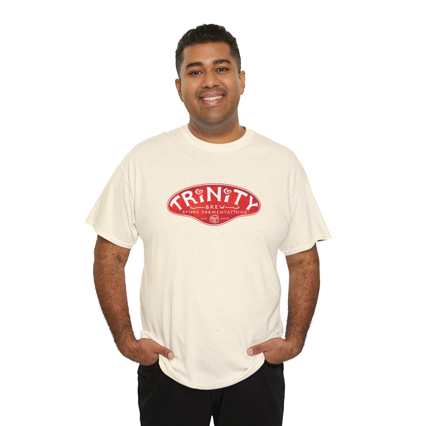 TRiNiTY Classic Logo RED - Unisex Heavy Cotton Tee