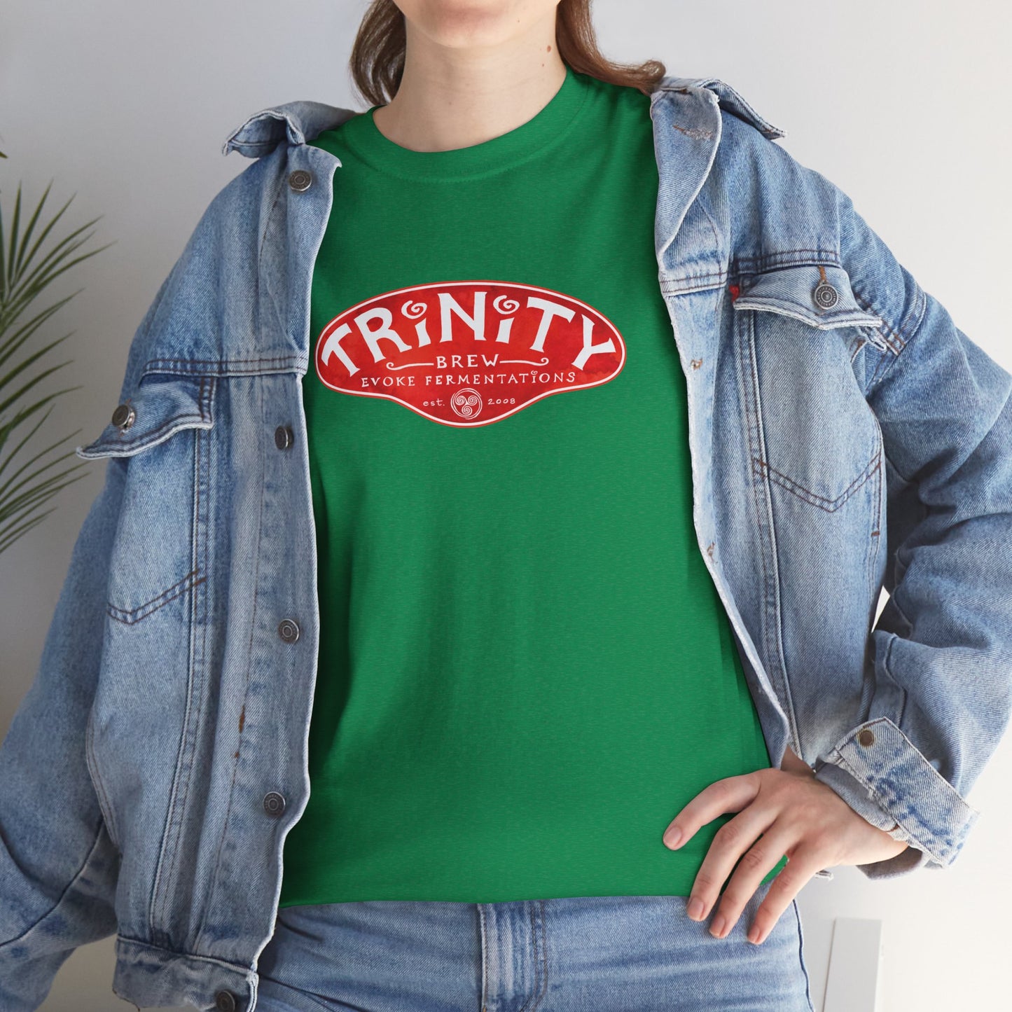 TRiNiTY Classic Logo RED - Unisex Heavy Cotton Tee