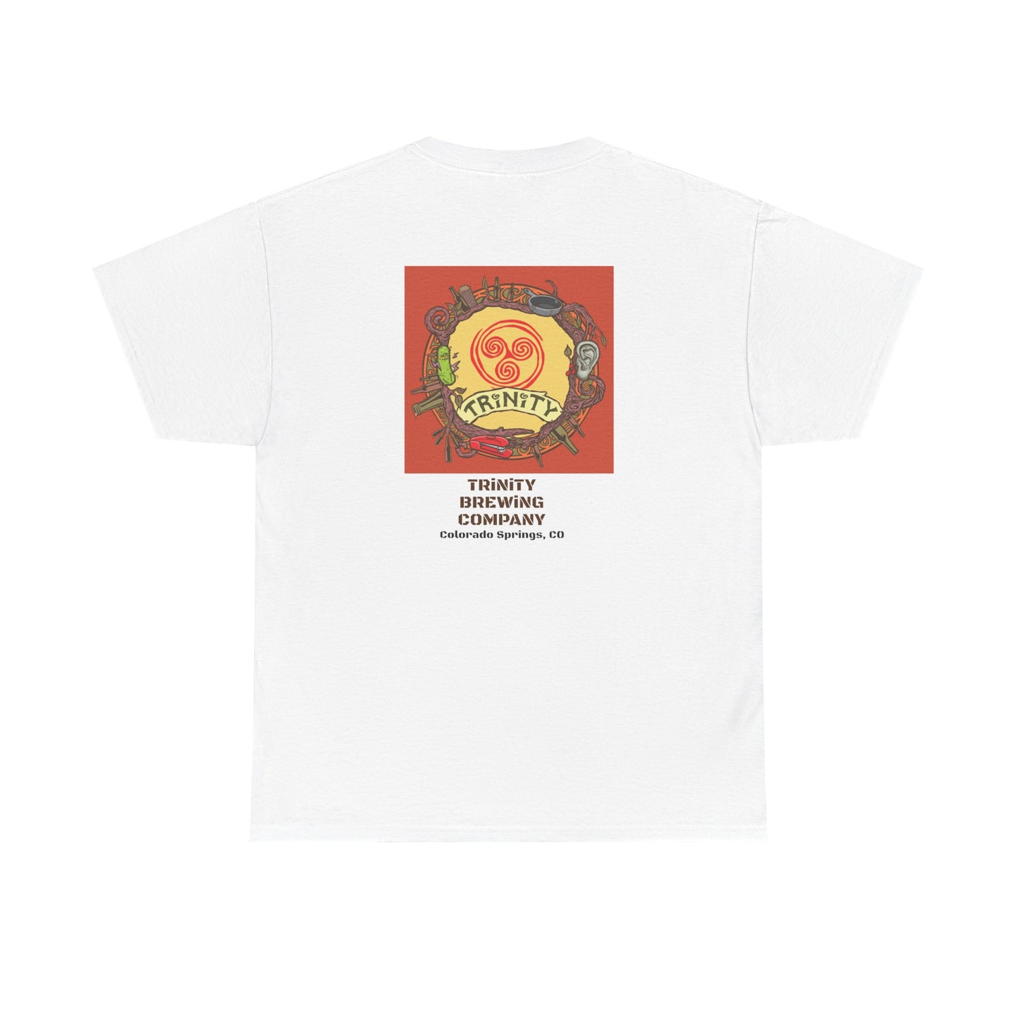 TRiNiTY Classic Logo RED - Unisex Heavy Cotton Tee