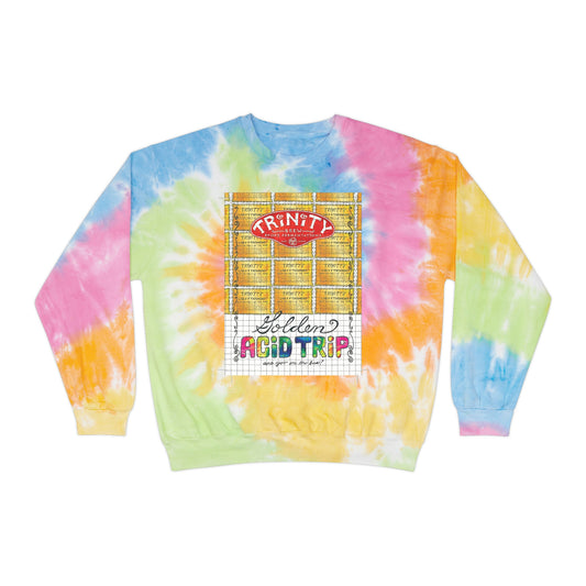 Golden Acid Trip Unisex Tie-Dye Sweatshirt