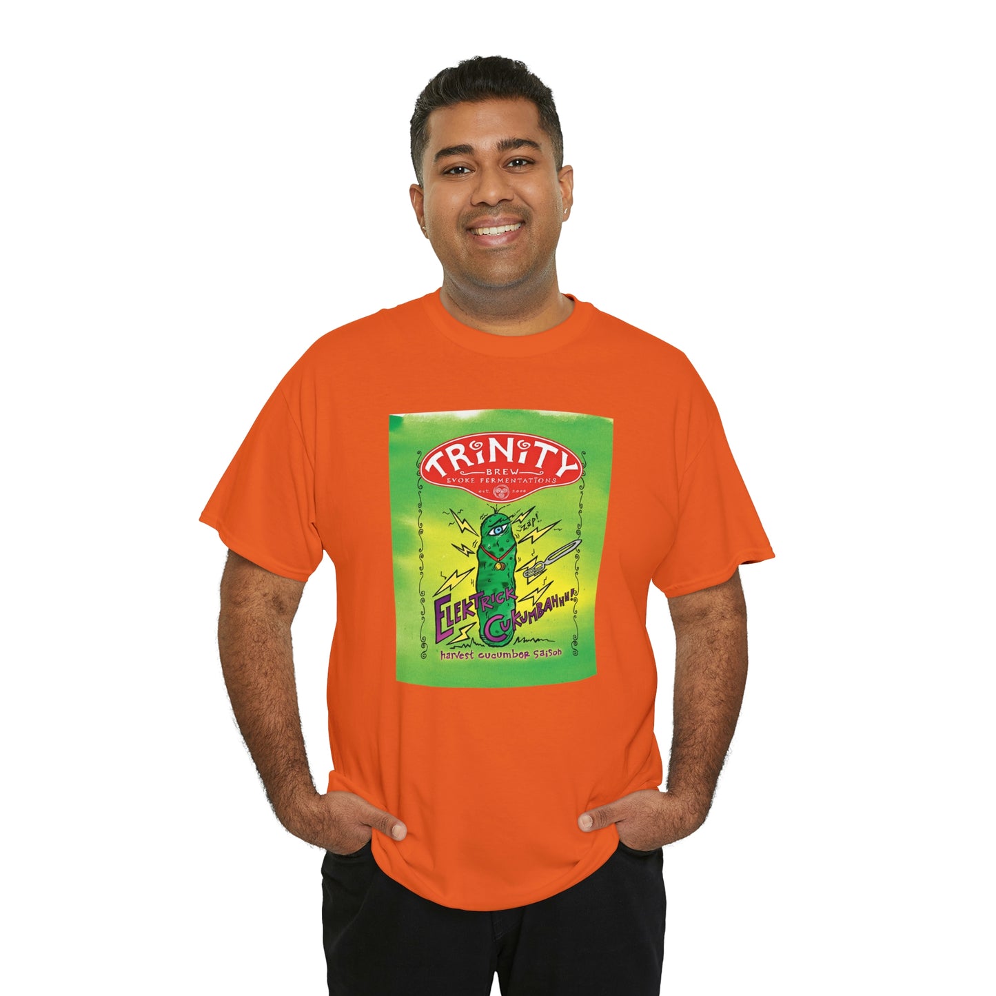 TRiNiTY Electrick Cucumbahh (Lighter Colors) - Unisex Heavy Cotton Tee