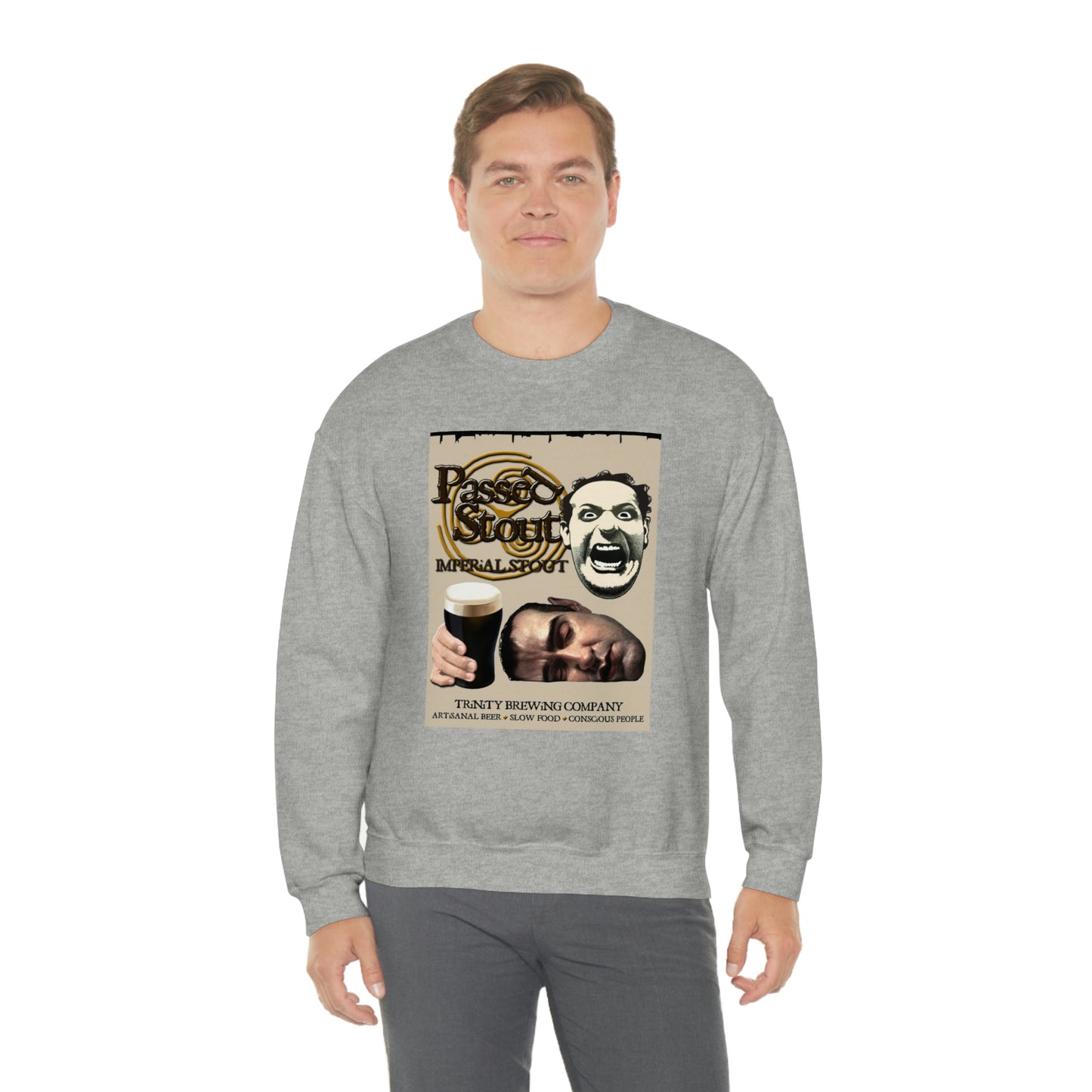 TRiNiTY's Passed Stout Imperial Stout - Unisex Heavy Blend™ Crewneck Sweatshirt