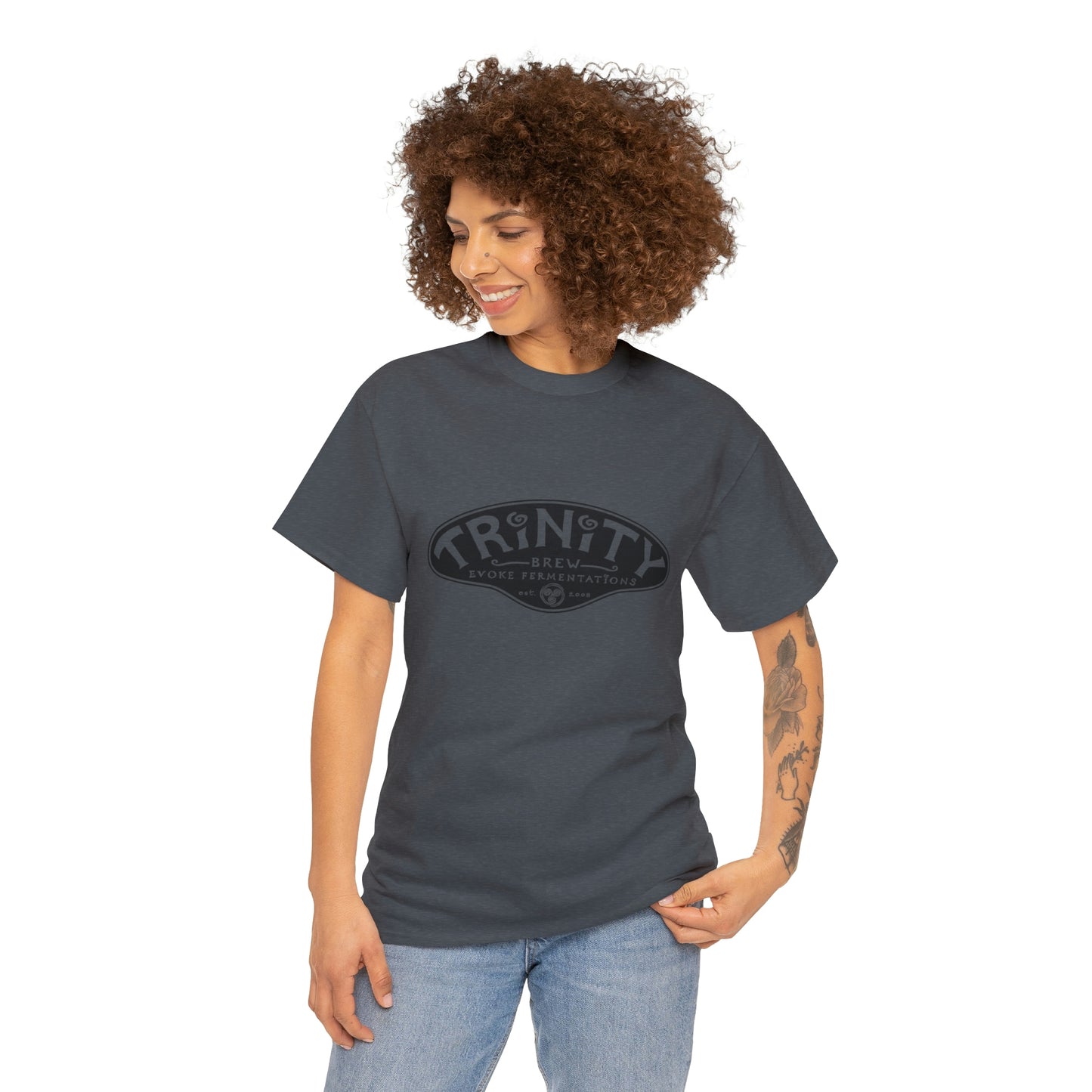 TRiNiTY Classic Logo/ Black - Unisex Heavy Cotton Tee