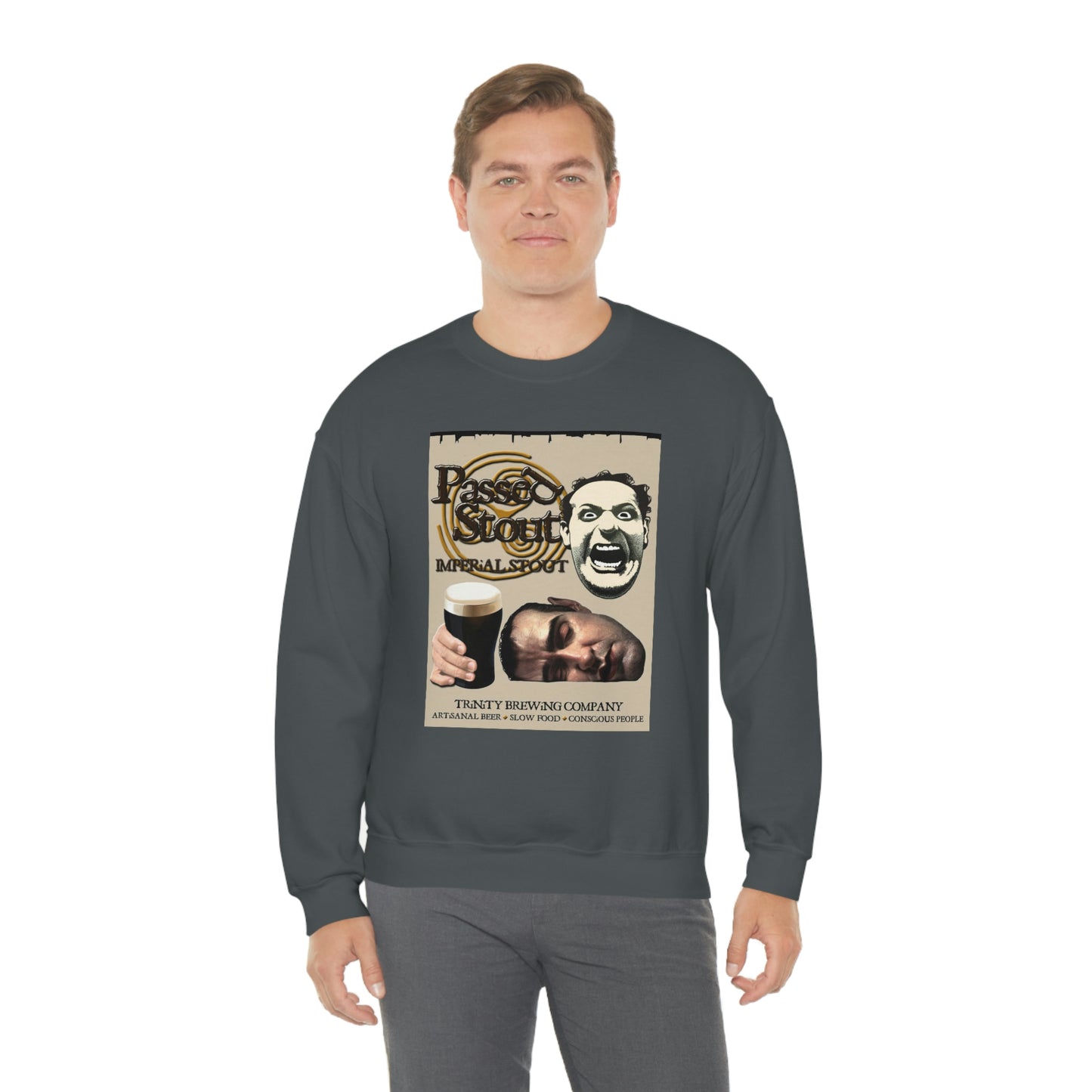 TRiNiTY's Passed Stout Imperial Stout - Unisex Heavy Blend™ Crewneck Sweatshirt