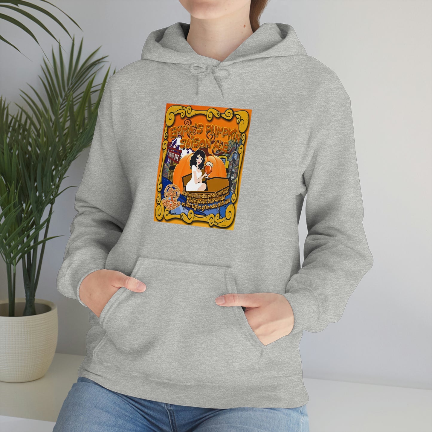 TRiNiTY Emma's Coffin Pumpkin Ale - Unisex Heavy Blend™ Hooded Sweatshirt