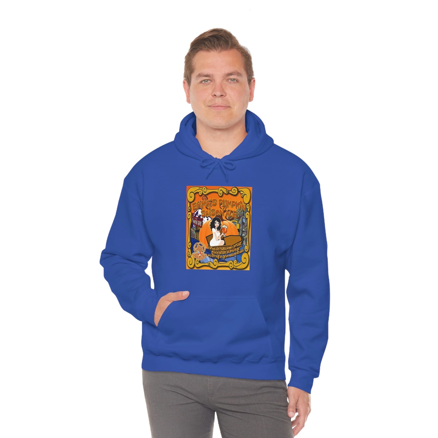 TRiNiTY Emma's Coffin Pumpkin Ale - Unisex Heavy Blend™ Hooded Sweatshirt