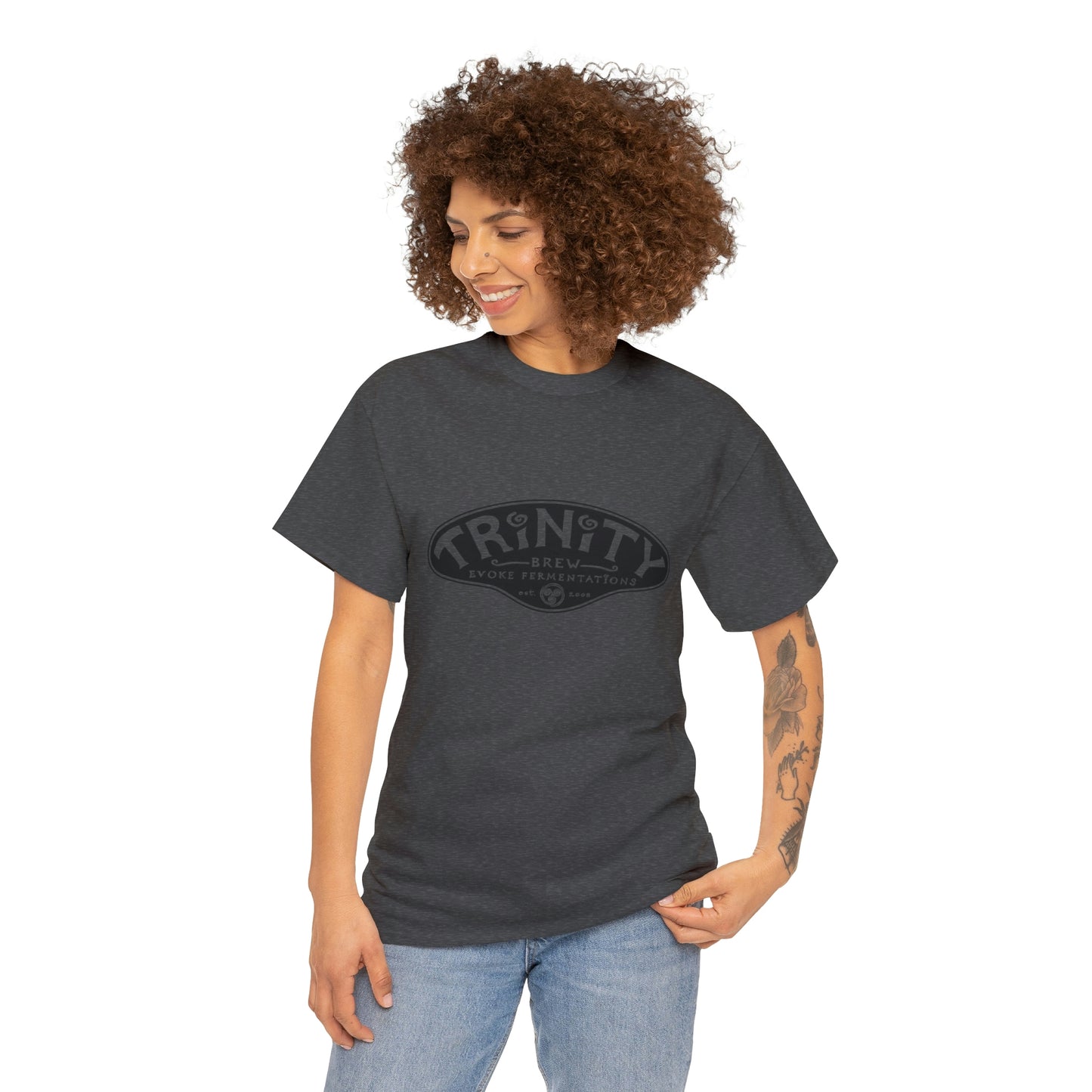 TRiNiTY Classic Logo/ Black - Unisex Heavy Cotton Tee