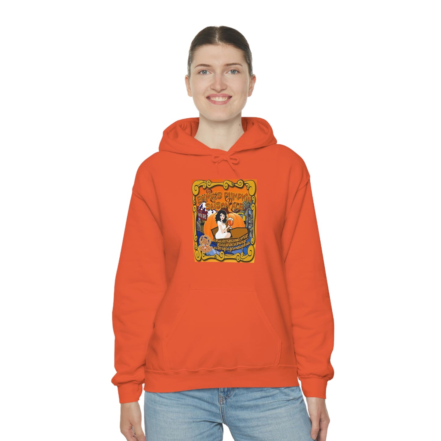 TRiNiTY Emma's Coffin Pumpkin Ale - Unisex Heavy Blend™ Hooded Sweatshirt