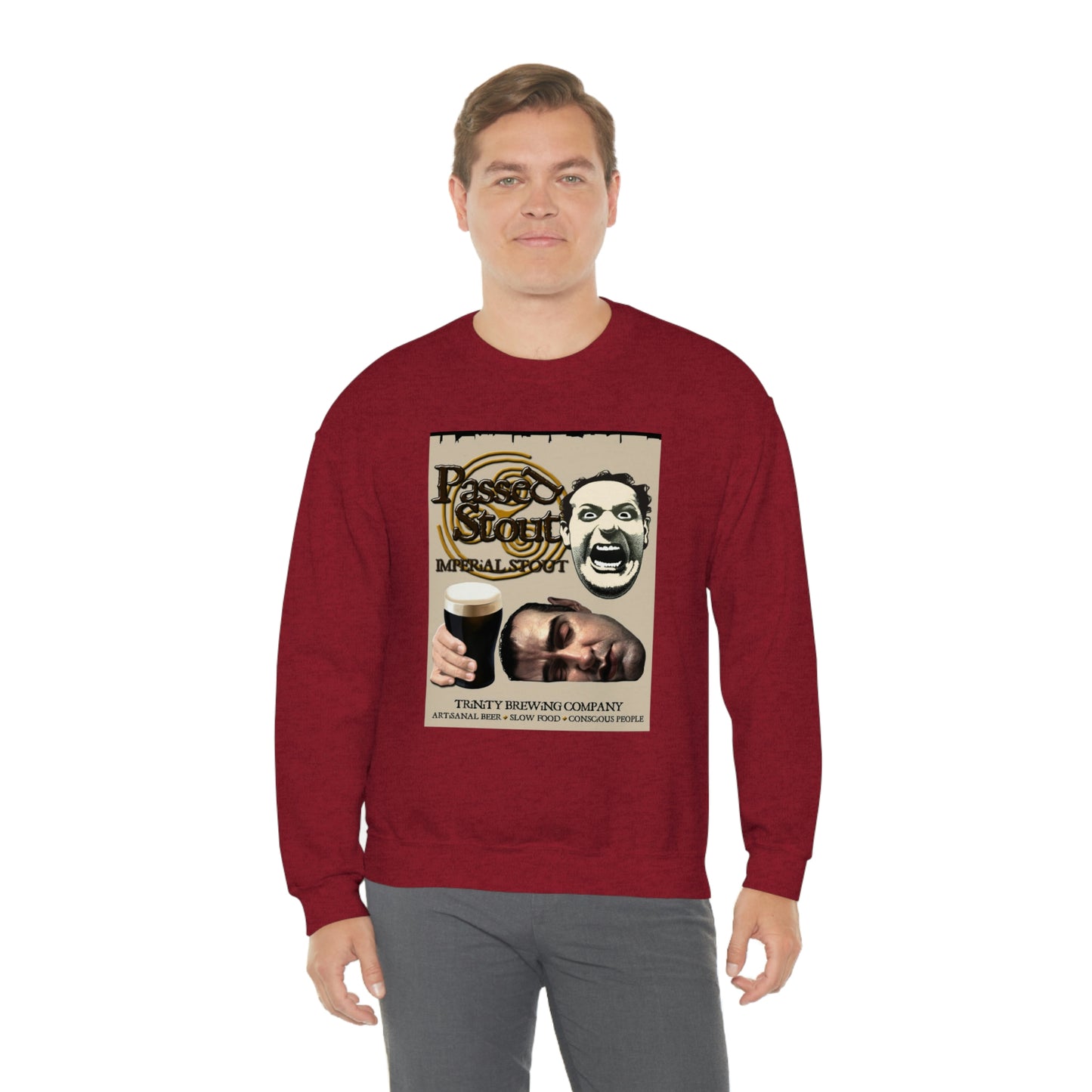 TRiNiTY's Passed Stout Imperial Stout - Unisex Heavy Blend™ Crewneck Sweatshirt