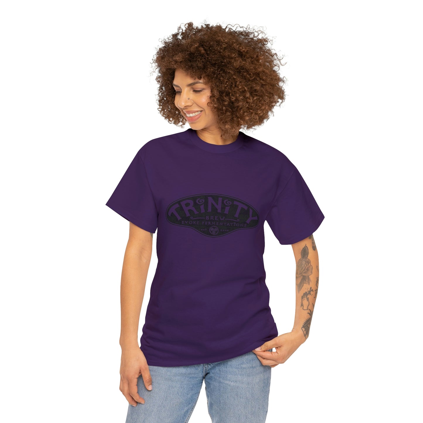 TRiNiTY Classic Logo/ Black - Unisex Heavy Cotton Tee