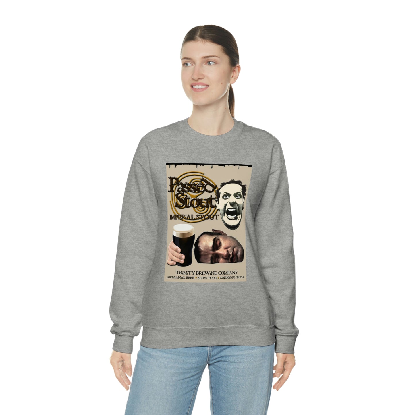 TRiNiTY's Passed Stout Imperial Stout - Unisex Heavy Blend™ Crewneck Sweatshirt