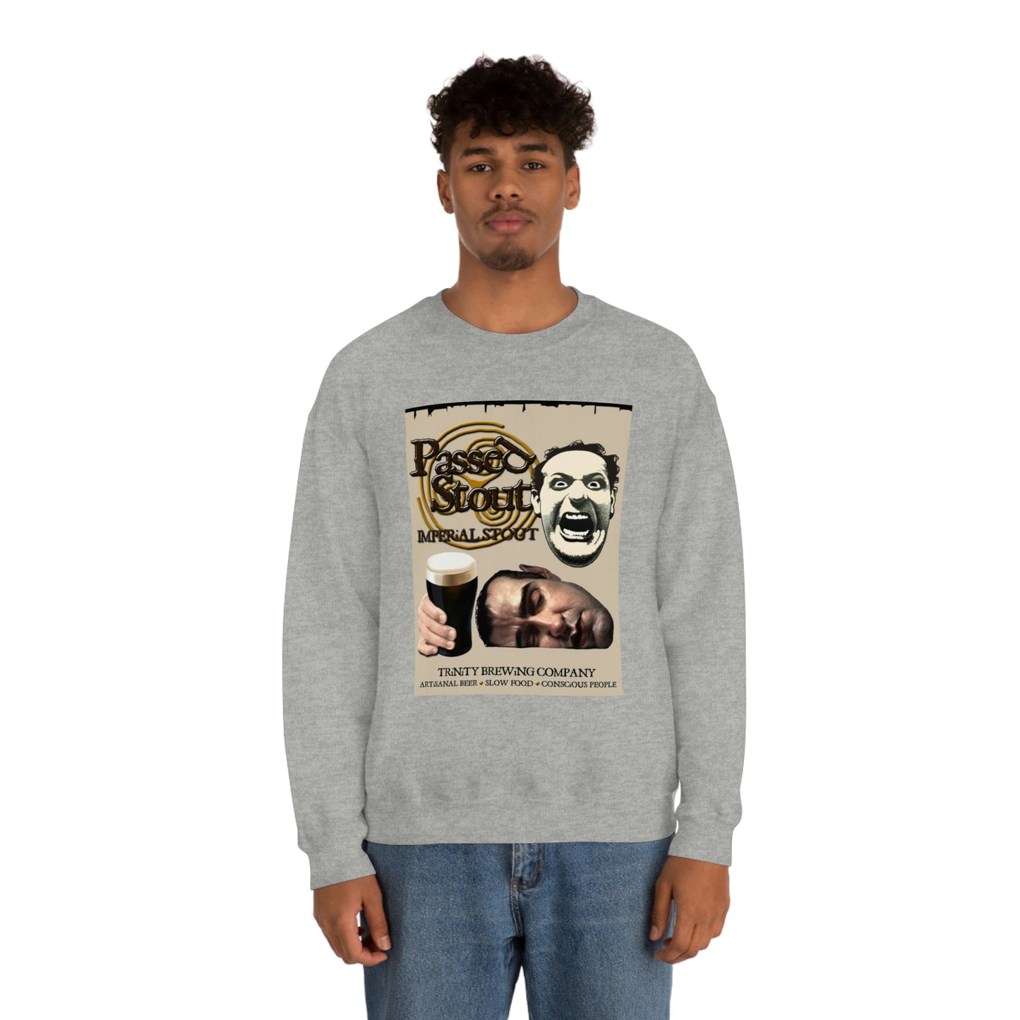 TRiNiTY's Passed Stout Imperial Stout - Unisex Heavy Blend™ Crewneck Sweatshirt