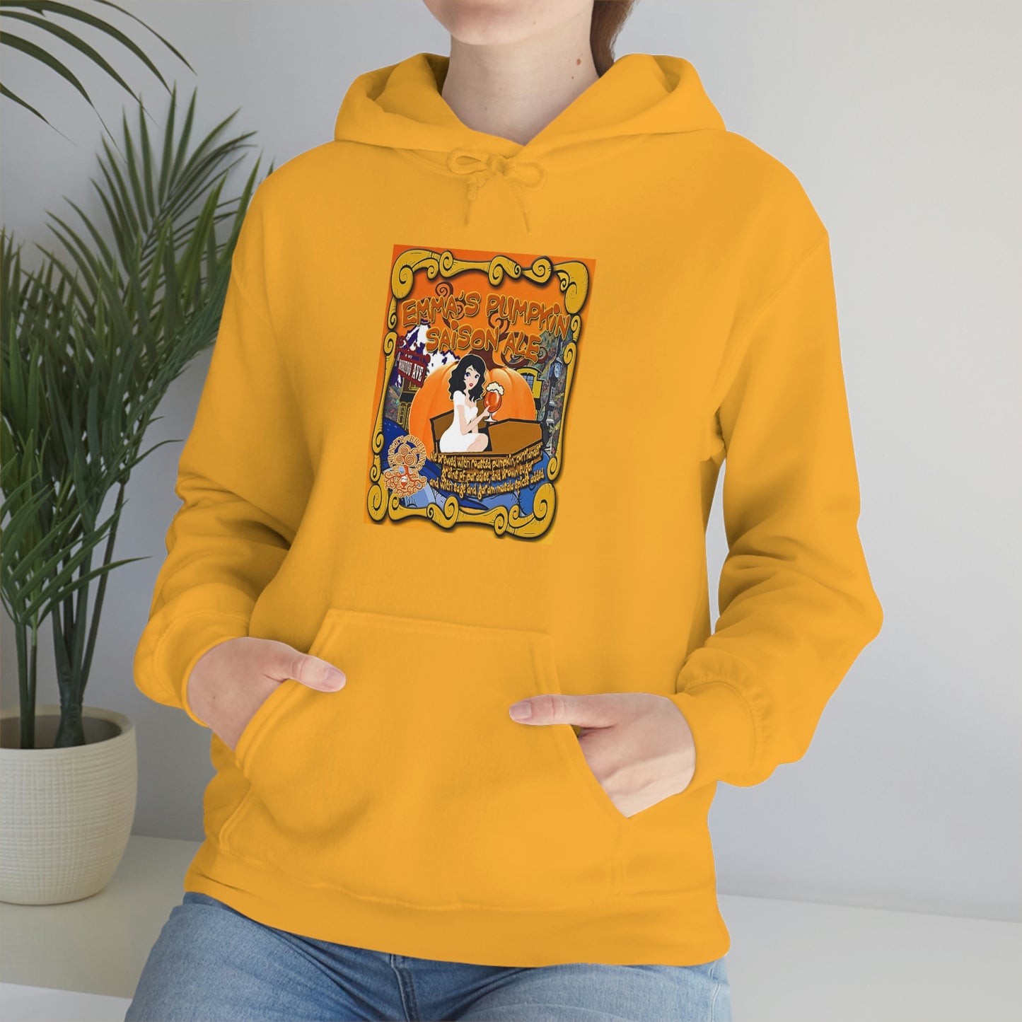 TRiNiTY Emma's Coffin Pumpkin Ale - Unisex Heavy Blend™ Hooded Sweatshirt