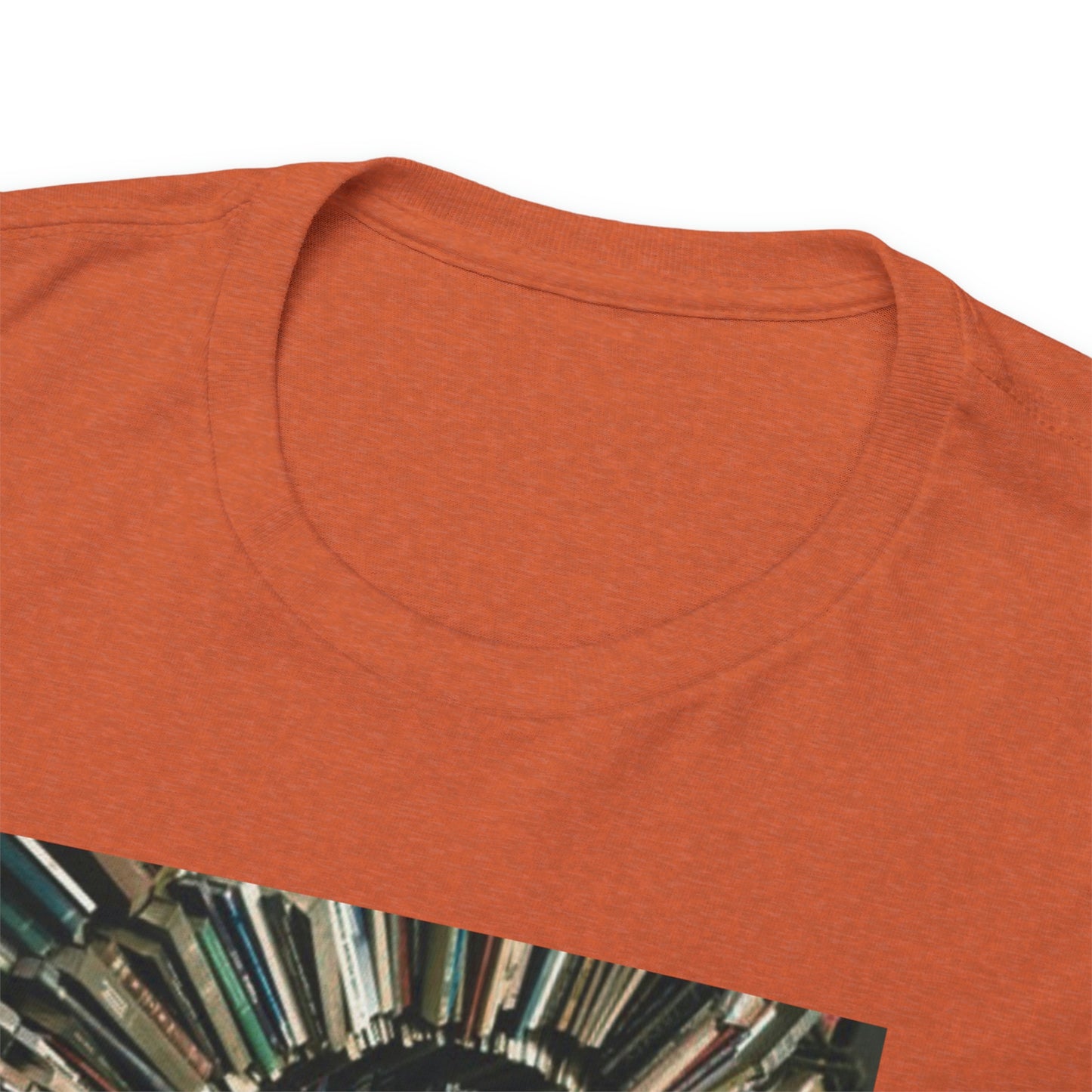 TRiNiTY Book Arch (Red Logo on Back) - Unisex Heavy Cotton Tee