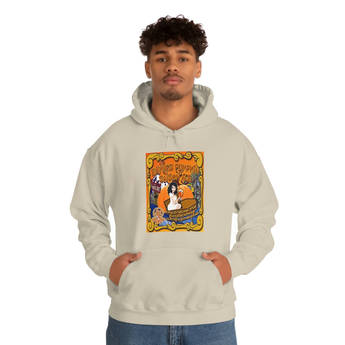 TRiNiTY Emma's Coffin Pumpkin Ale - Unisex Heavy Blend™ Hooded Sweatshirt