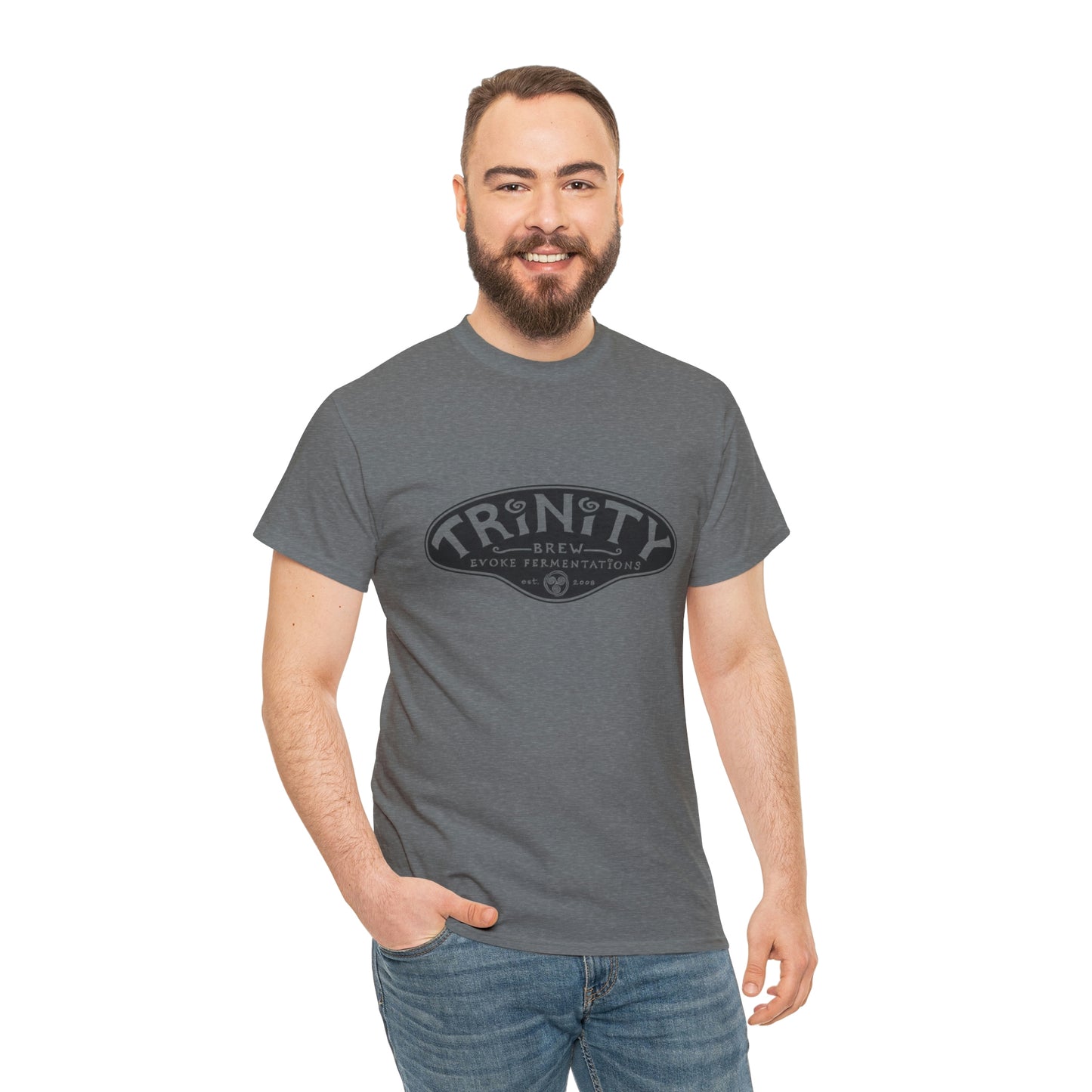 TRiNiTY Classic Logo/ Black - Unisex Heavy Cotton Tee