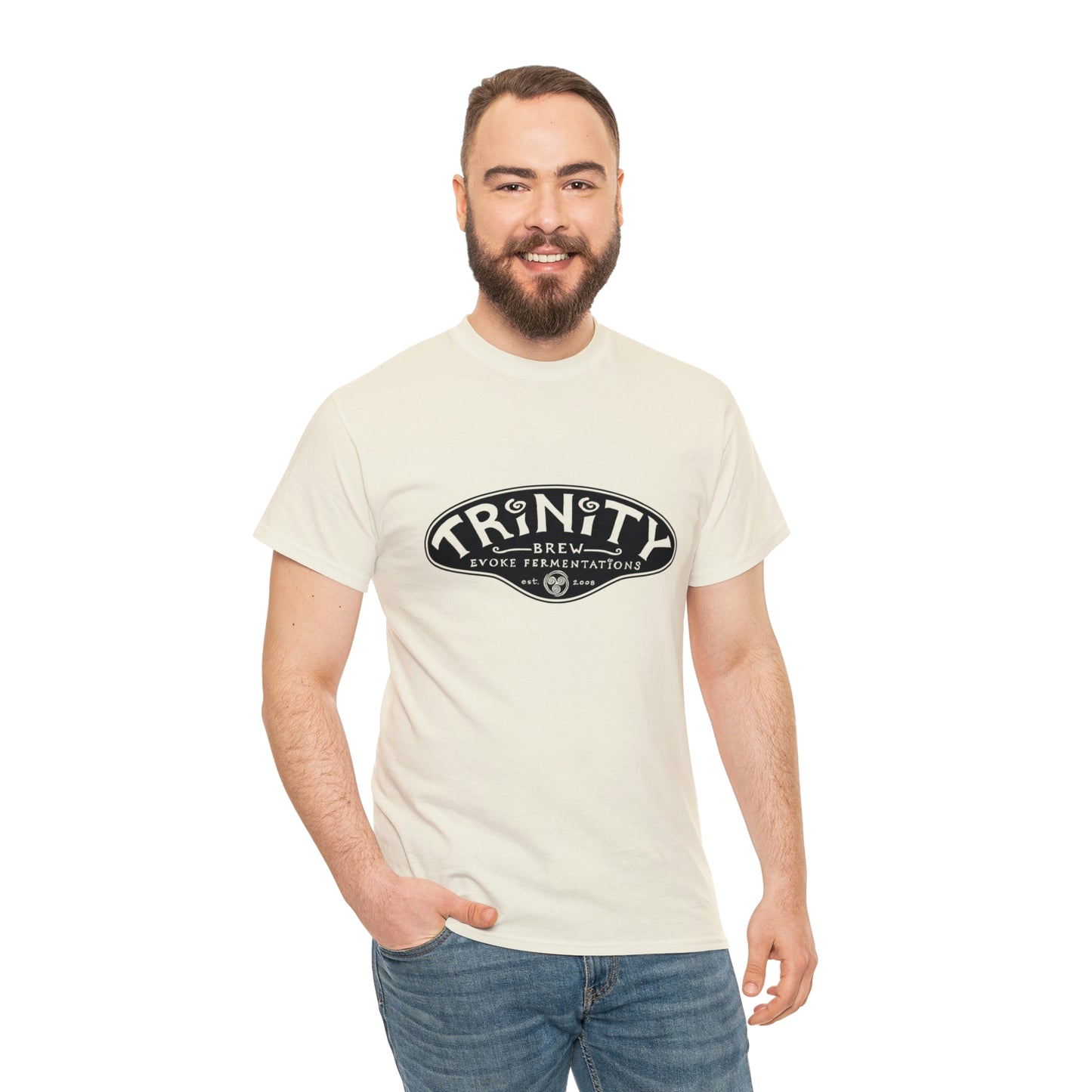 TRiNiTY Classic Logo/ Black - Unisex Heavy Cotton Tee