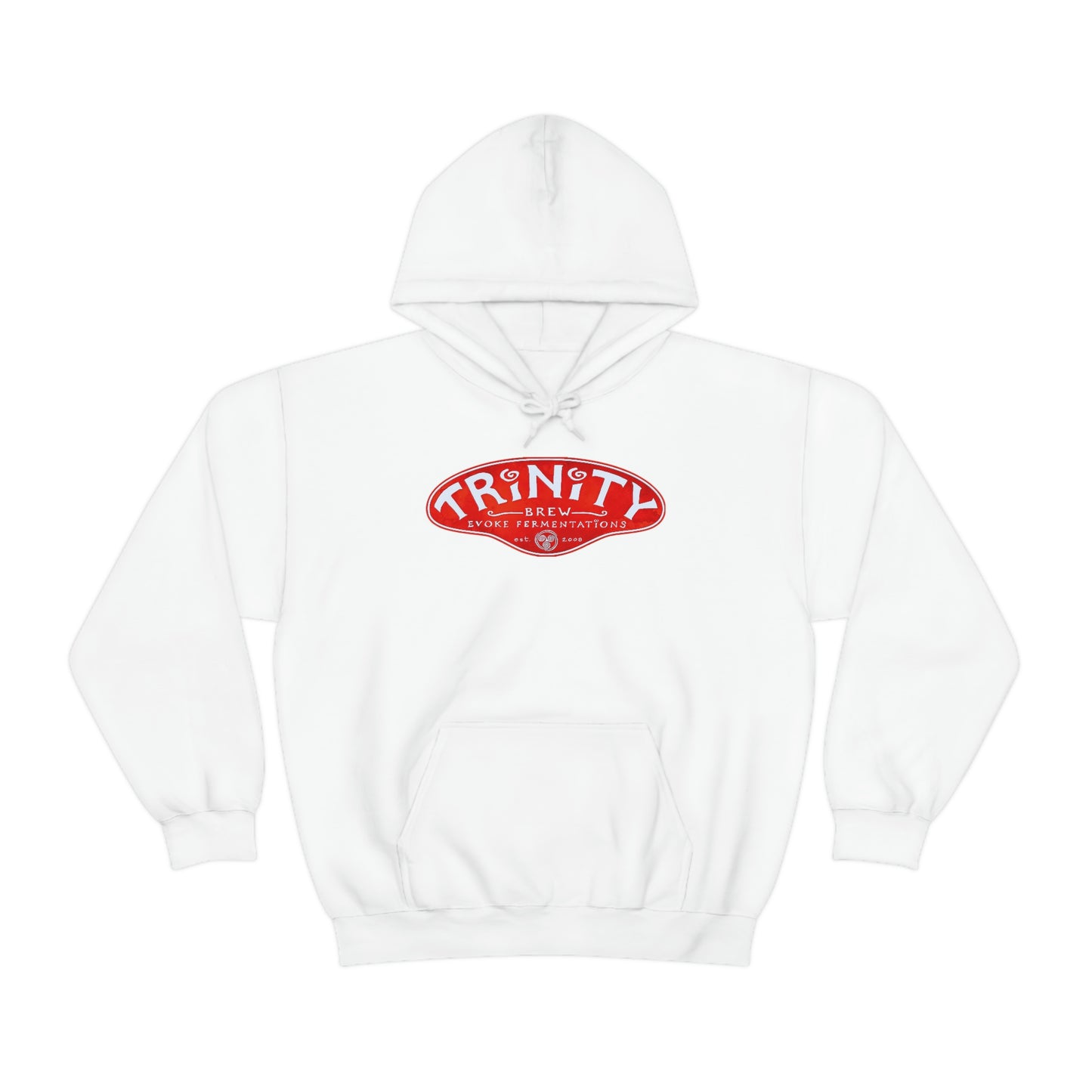 Trinity logo Front with Flo logo back Unisex Heavy Blend™ Hooded Sweatshirt