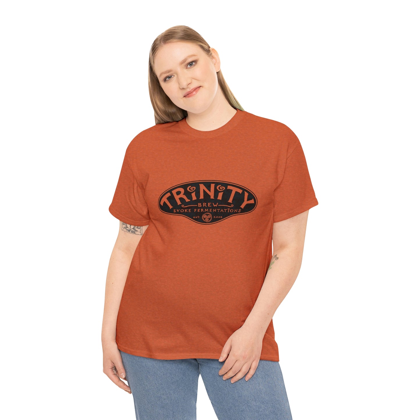 TRiNiTY Classic Logo/ Black - Unisex Heavy Cotton Tee