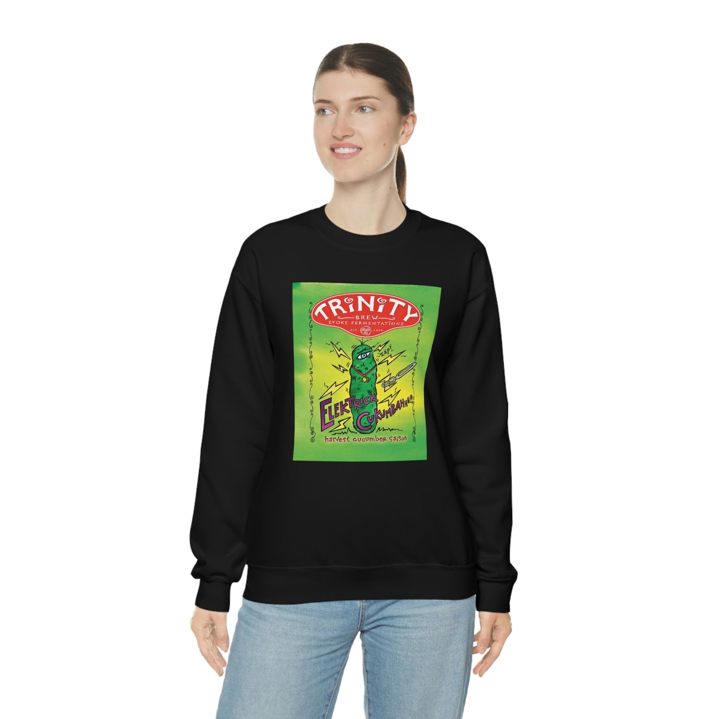 TRiNiTY Electrick Cukumbahh (Darker Colors) - Unisex Heavy Blend™ Crewneck Sweatshirt