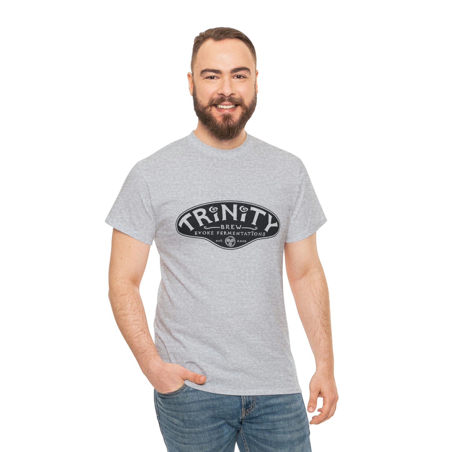 TRiNiTY Classic Logo/ Black - Unisex Heavy Cotton Tee