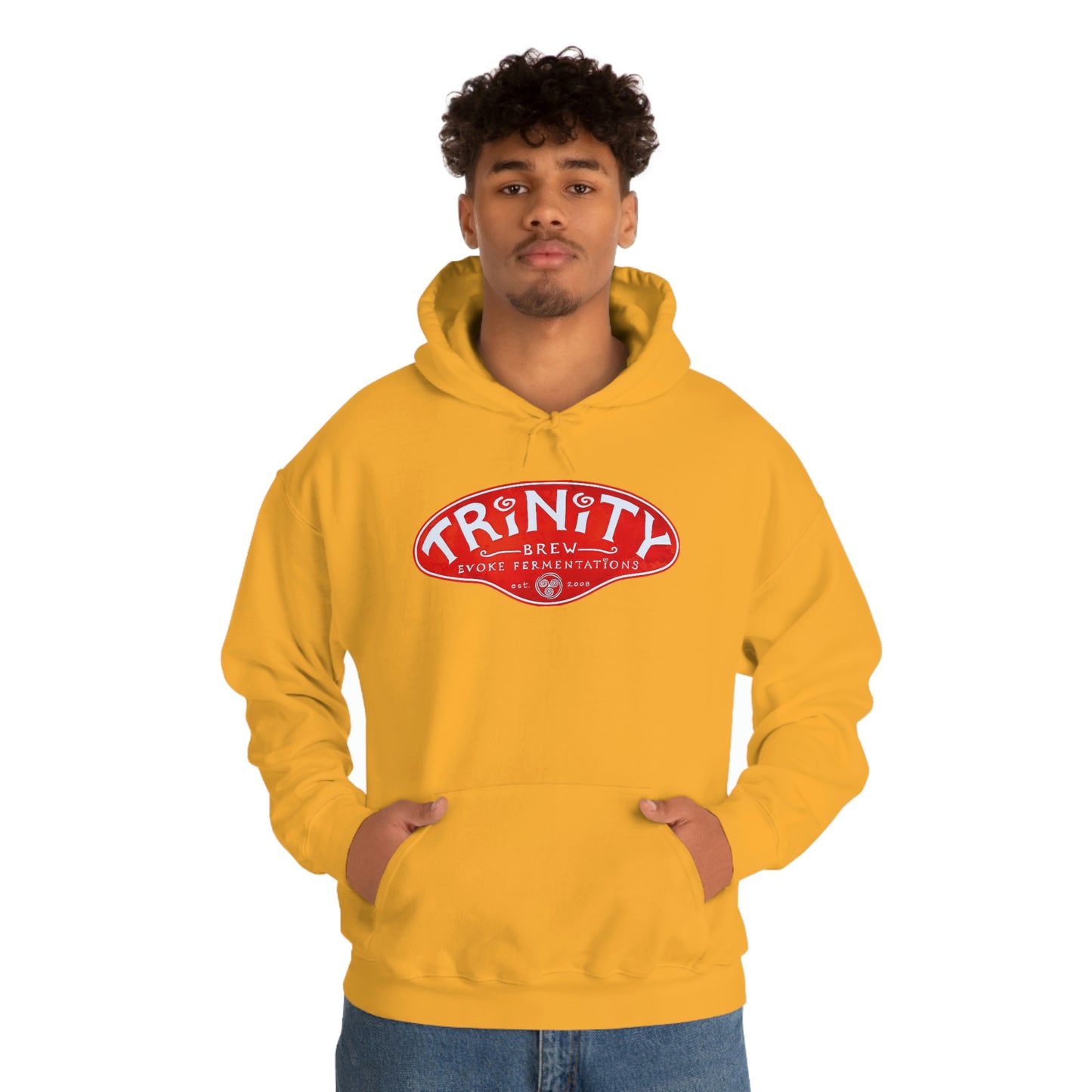 Trinity logo Front with Flo logo back Unisex Heavy Blend™ Hooded Sweatshirt