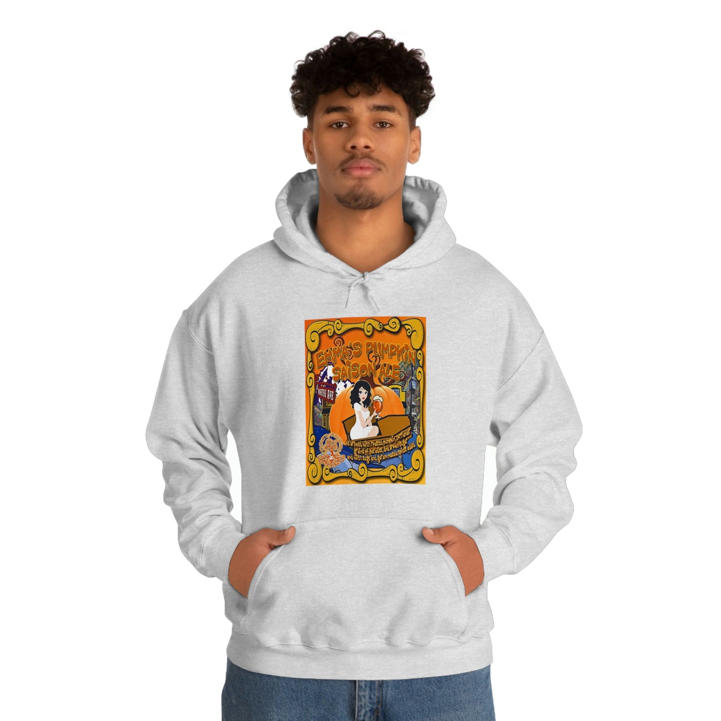 TRiNiTY Emma's Coffin Pumpkin Ale - Unisex Heavy Blend™ Hooded Sweatshirt