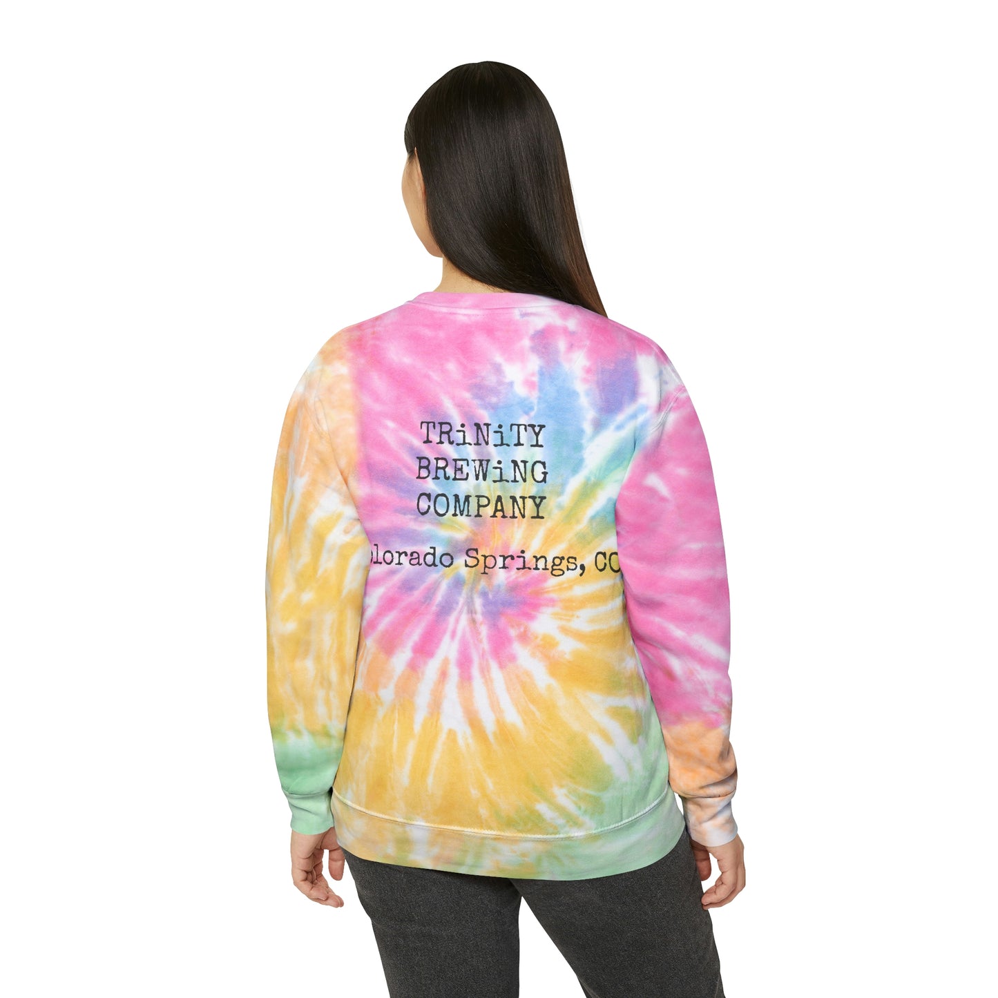 Golden Acid Trip Unisex Tie-Dye Sweatshirt