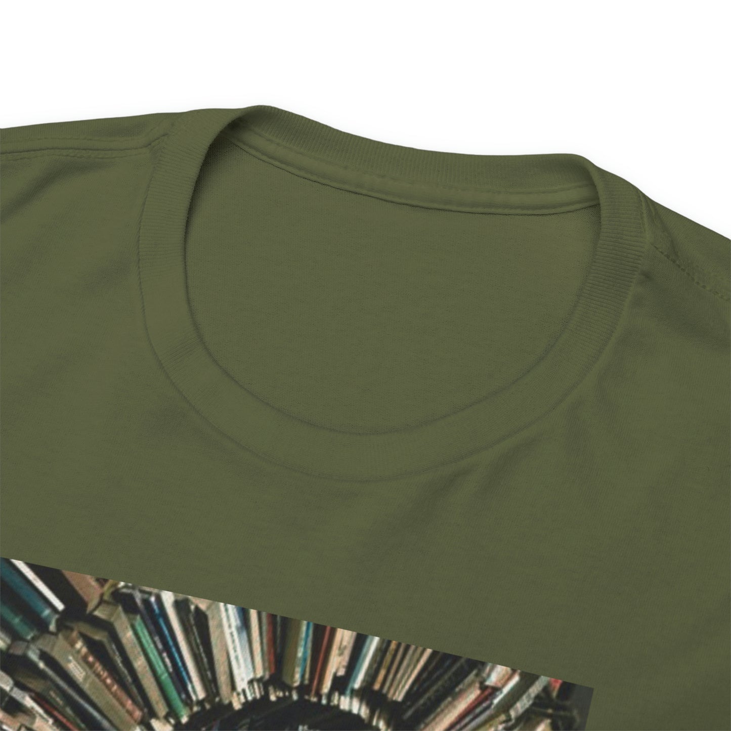 TRiNiTY Book Arch (Red Logo on Back) - Unisex Heavy Cotton Tee