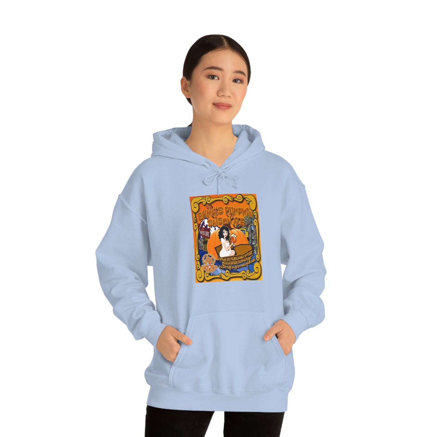 TRiNiTY Emma's Coffin Pumpkin Ale - Unisex Heavy Blend™ Hooded Sweatshirt