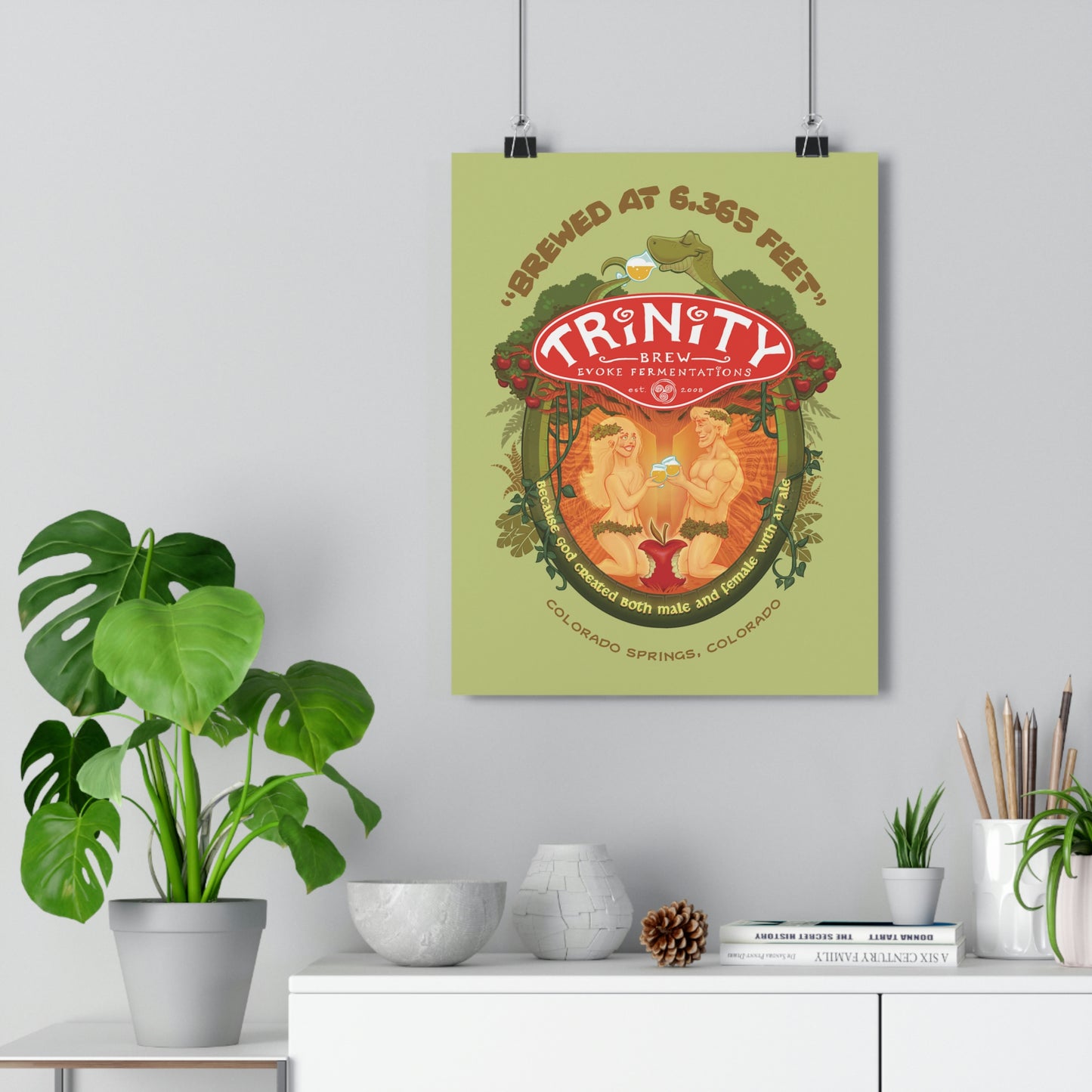 TRiNiTY Adam & Eve Original Art Poster - Giclée Art Print