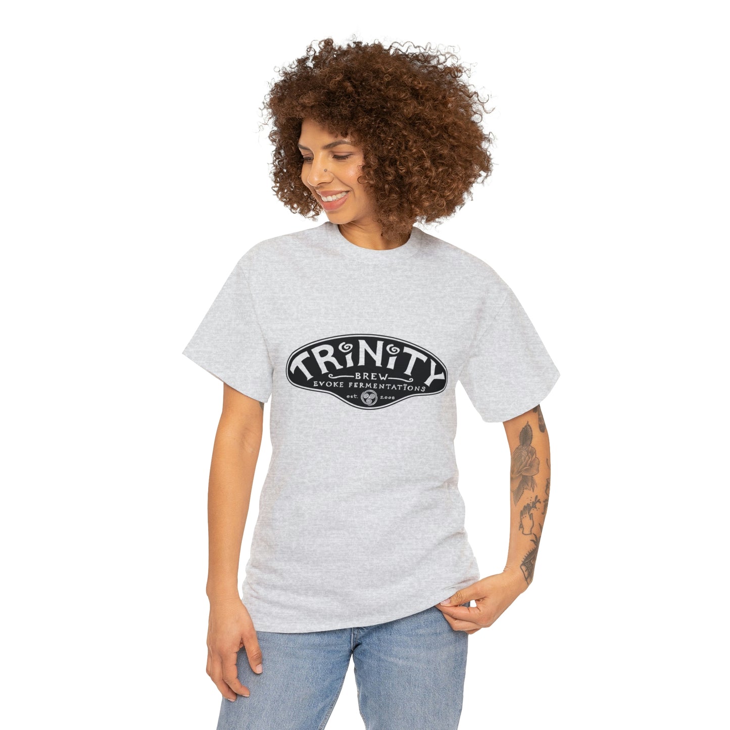 TRiNiTY Classic Logo/ Black - Unisex Heavy Cotton Tee