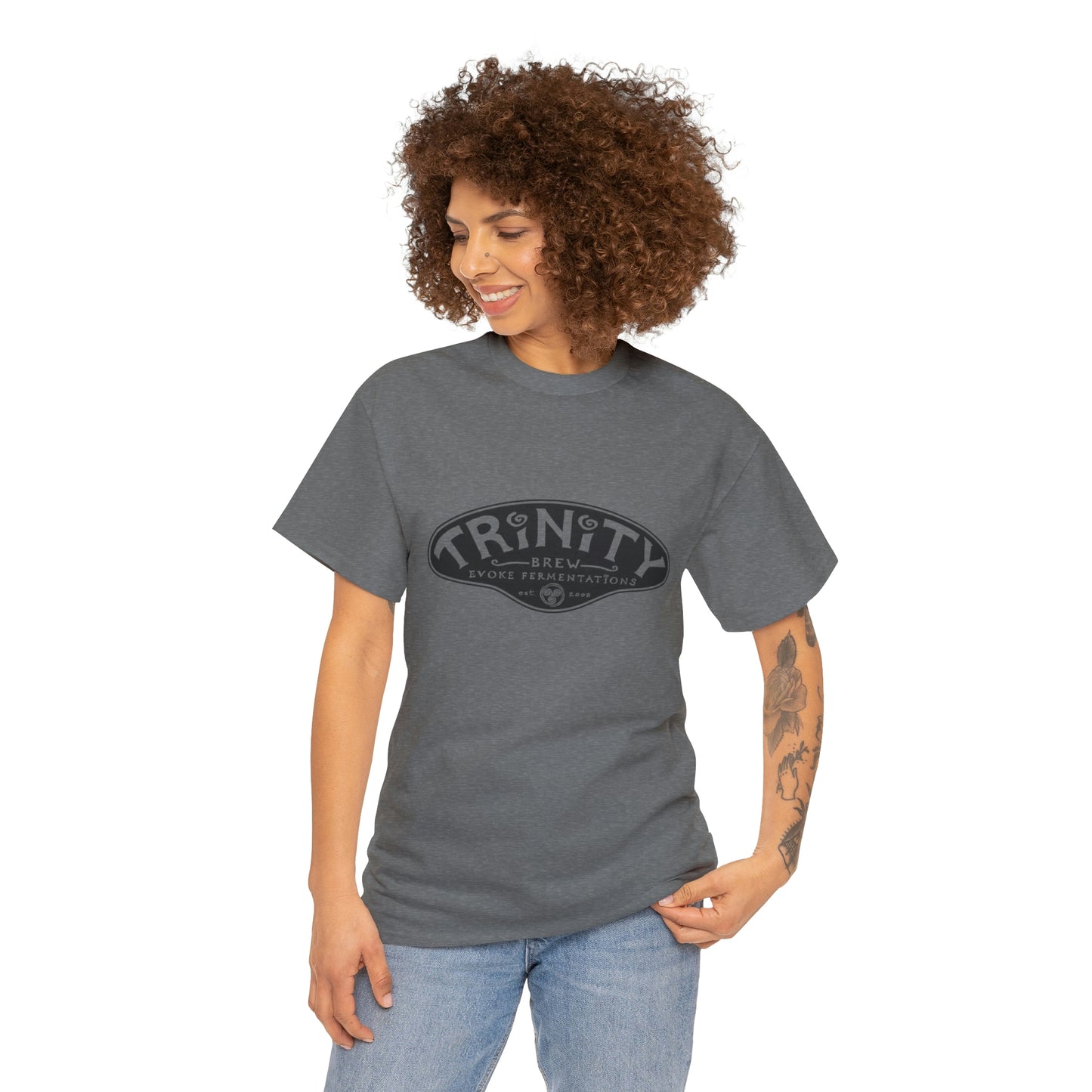 TRiNiTY Classic Logo/ Black - Unisex Heavy Cotton Tee