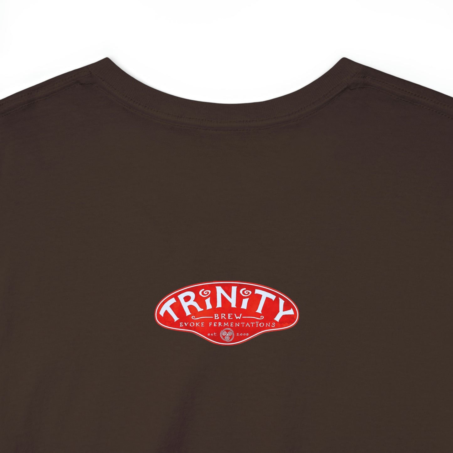 TRiNiTY Book Arch (Red Logo on Back) - Unisex Heavy Cotton Tee