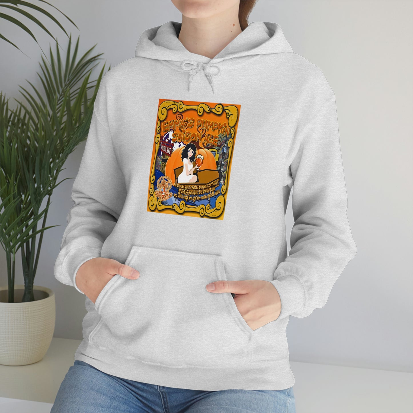 TRiNiTY Emma's Coffin Pumpkin Ale - Unisex Heavy Blend™ Hooded Sweatshirt