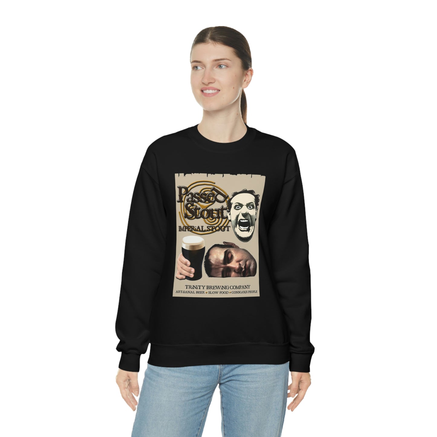 TRiNiTY's Passed Stout Imperial Stout - Unisex Heavy Blend™ Crewneck Sweatshirt