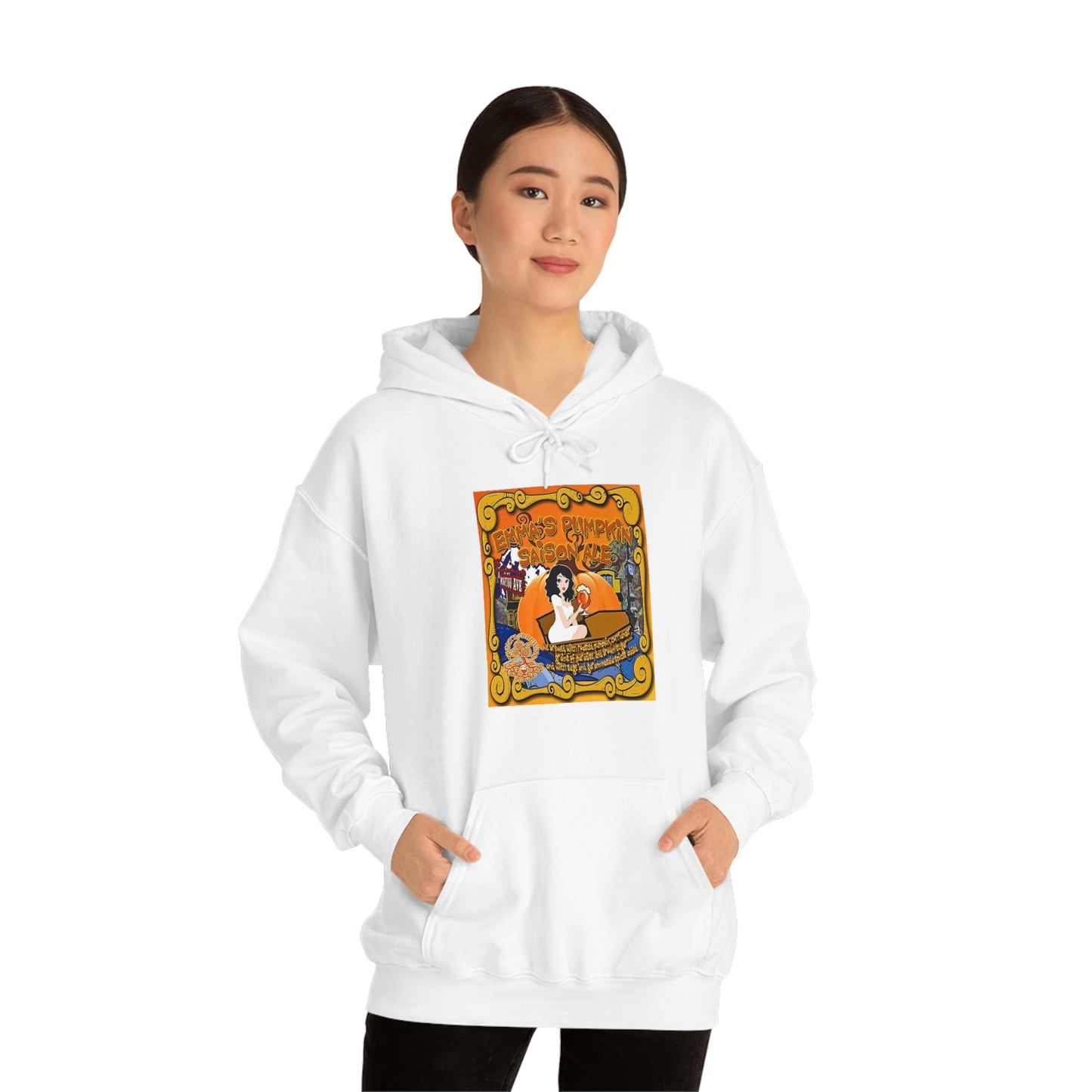 TRiNiTY Emma's Coffin Pumpkin Ale - Unisex Heavy Blend™ Hooded Sweatshirt