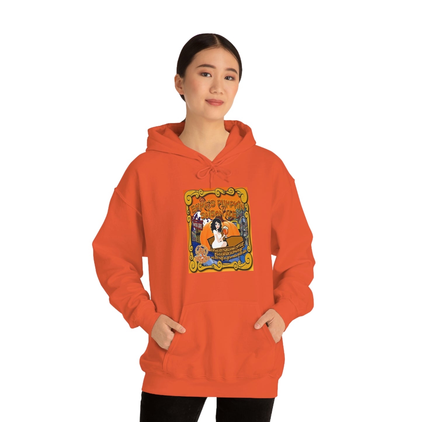 TRiNiTY Emma's Coffin Pumpkin Ale - Unisex Heavy Blend™ Hooded Sweatshirt